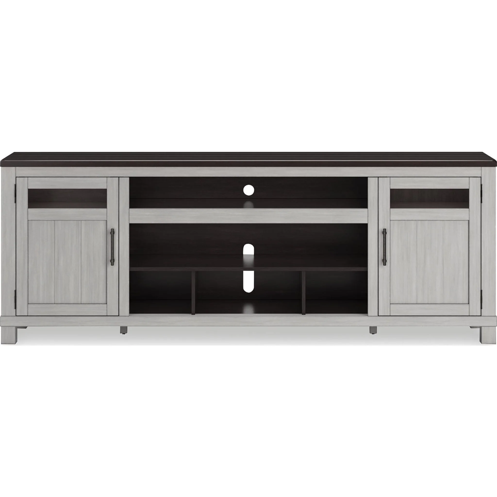 Darborn TV Stand - Gray/Brown - Image 7