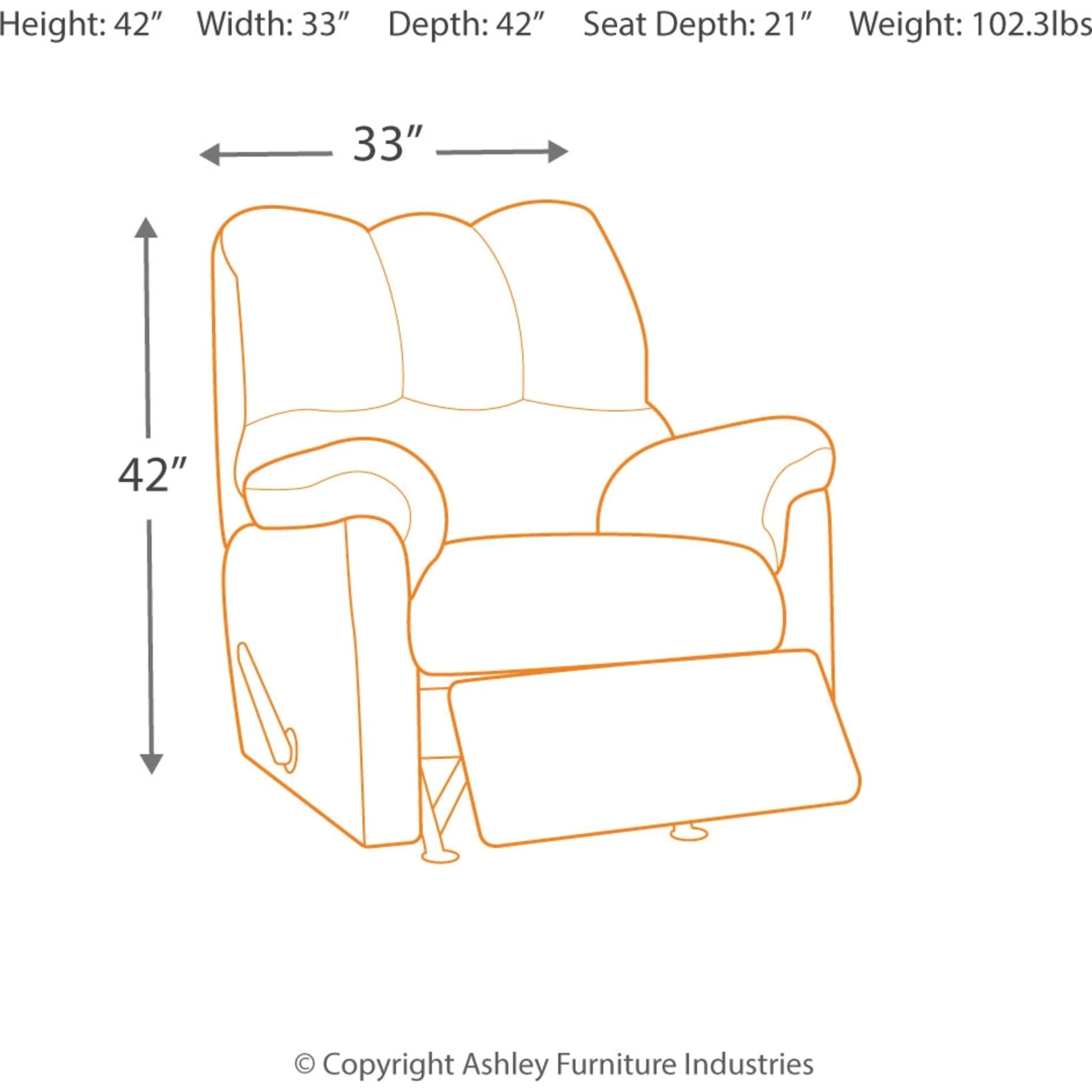 Darcy Rocker Recliner - Image 36
