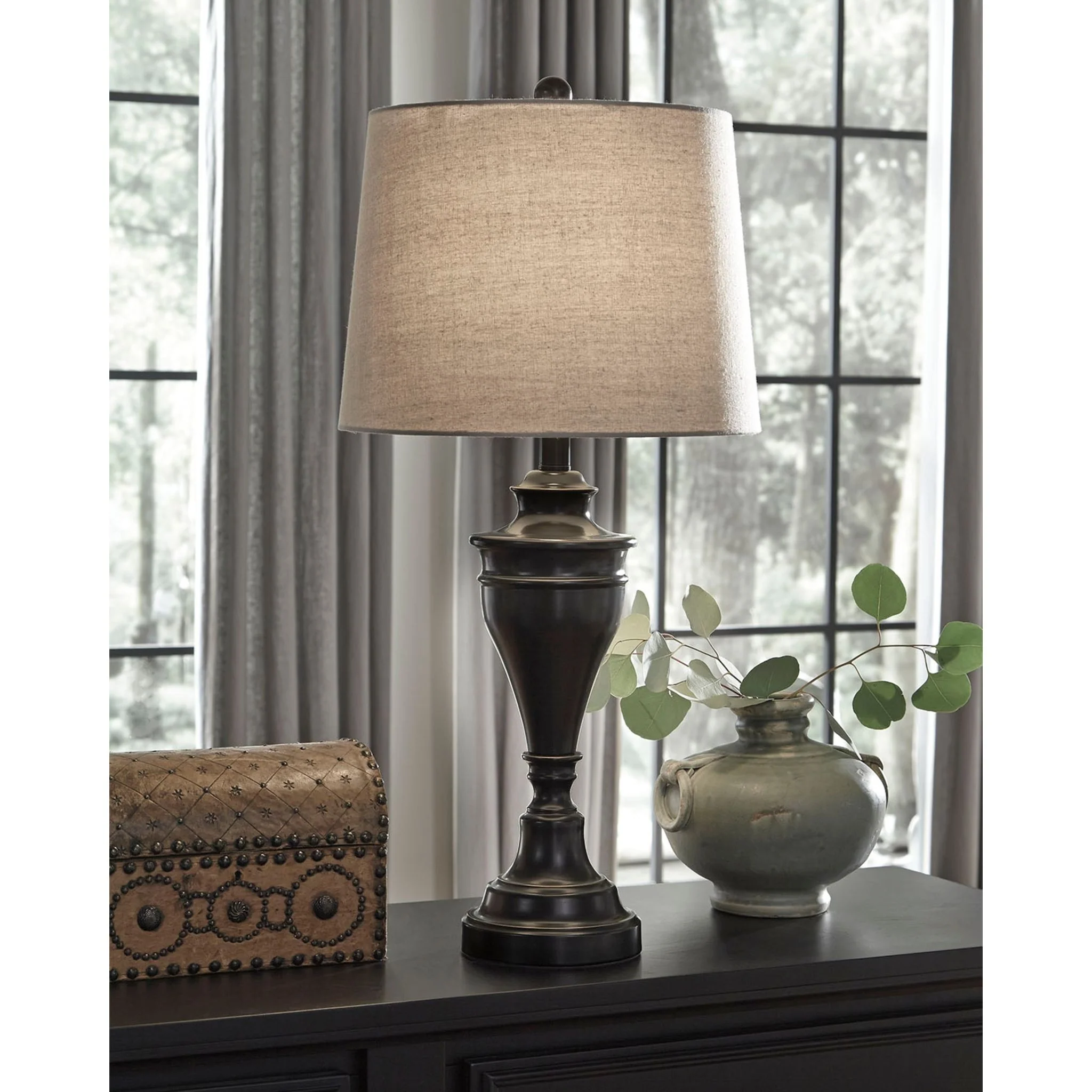 Darlita Table Lamp Pair - Bronze Finish 28.50" - Image 3