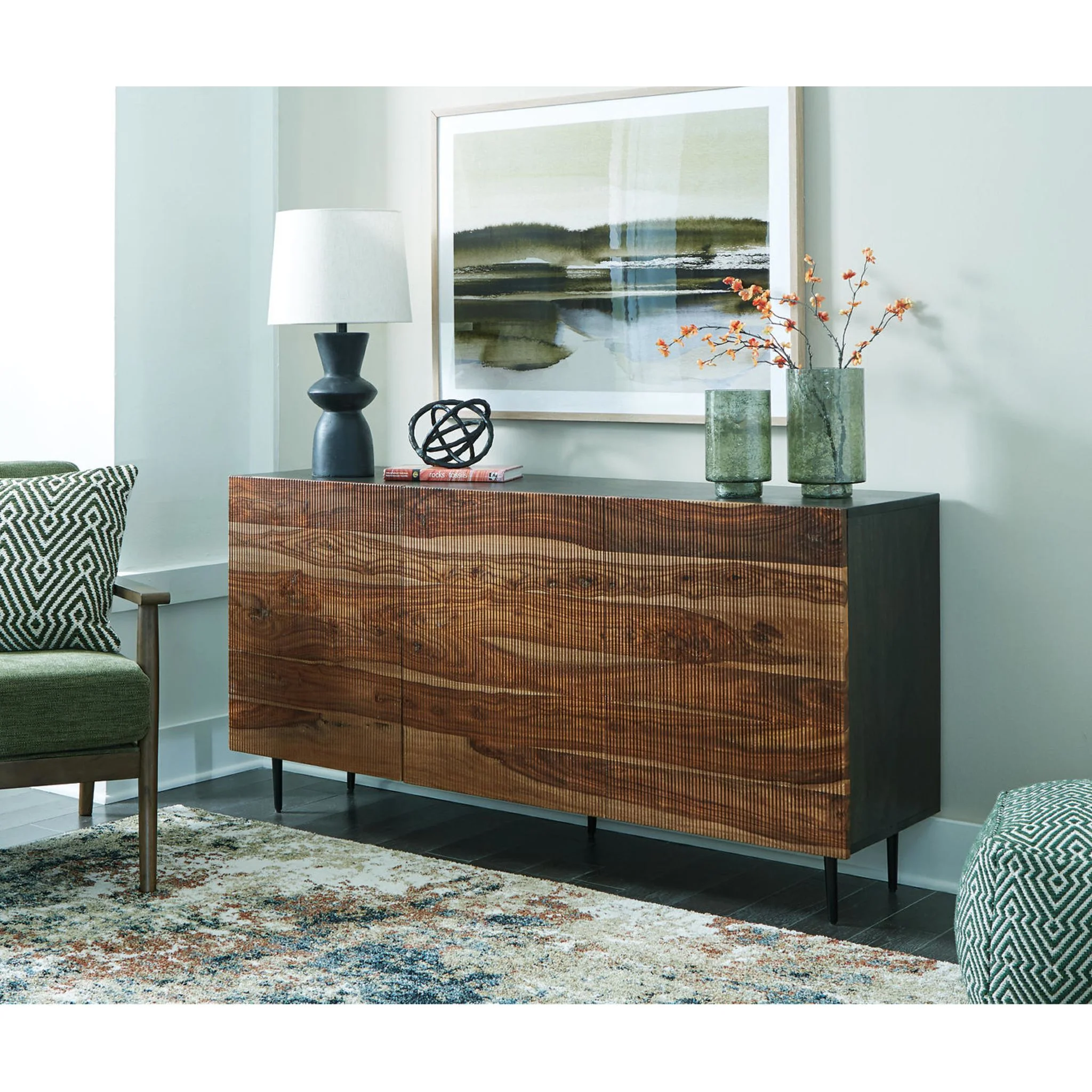 Darrey Accent Cabinet - Natural/Brown - Image 2