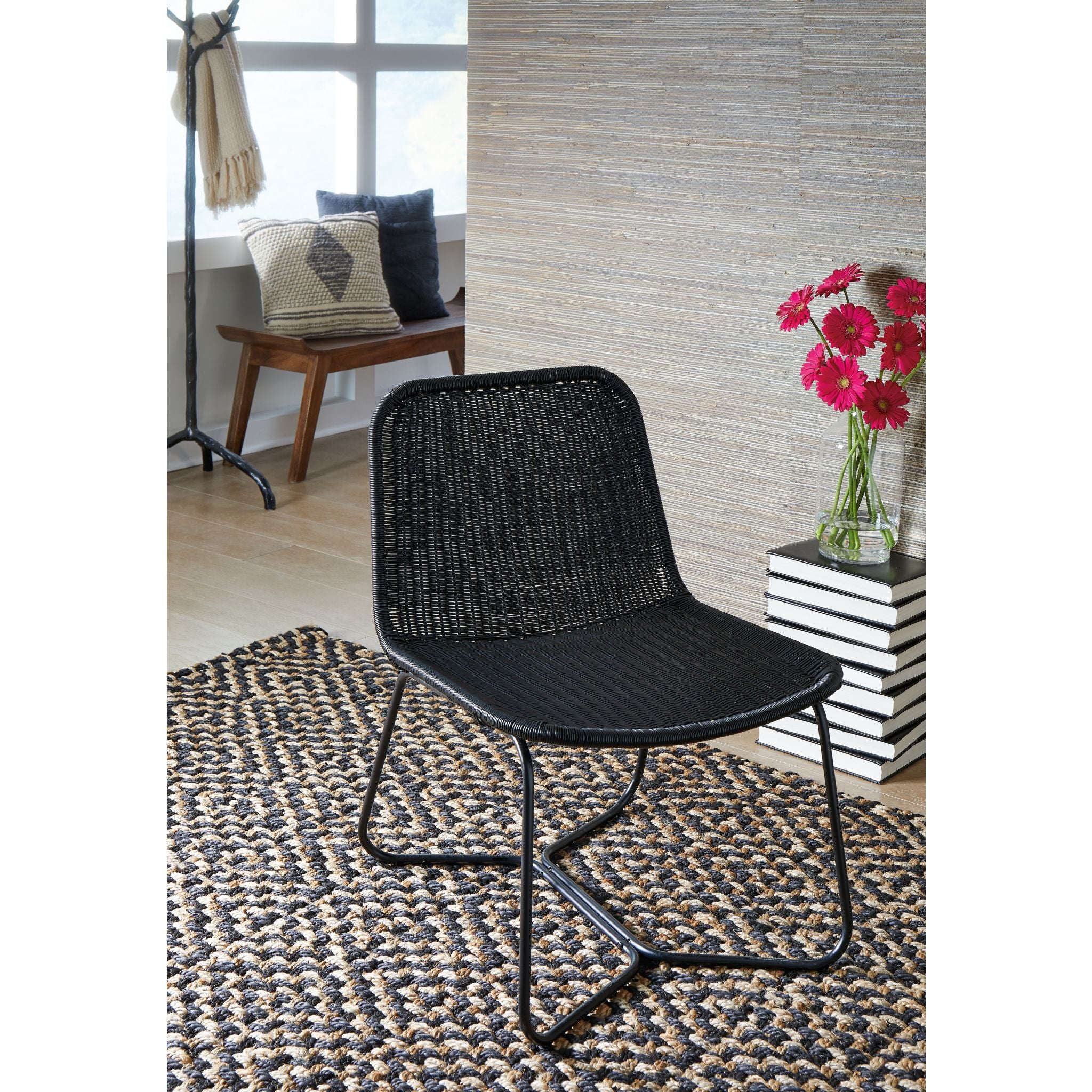 Daviston Accent Chair - Black - Image 2