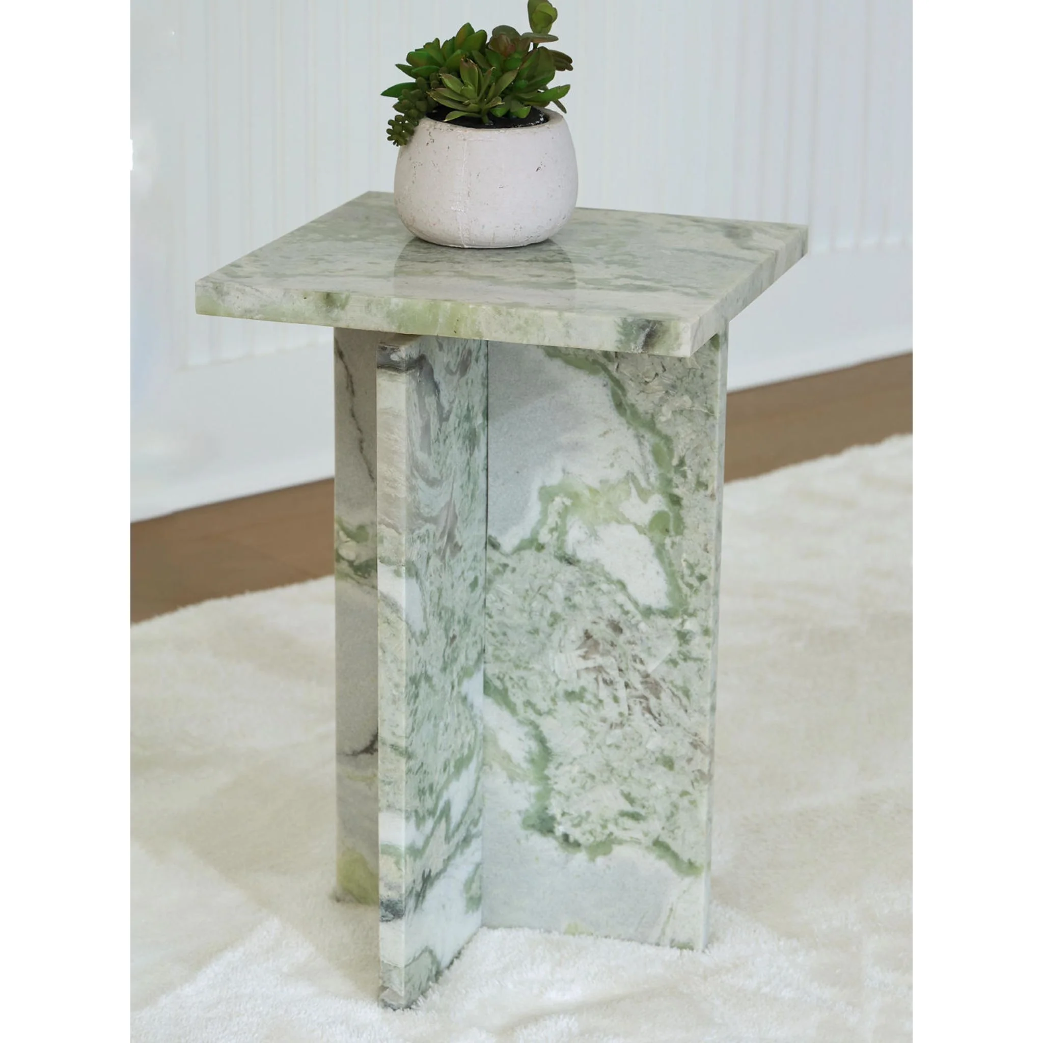 Deaconwell Accent Table - White/Green - Image 2