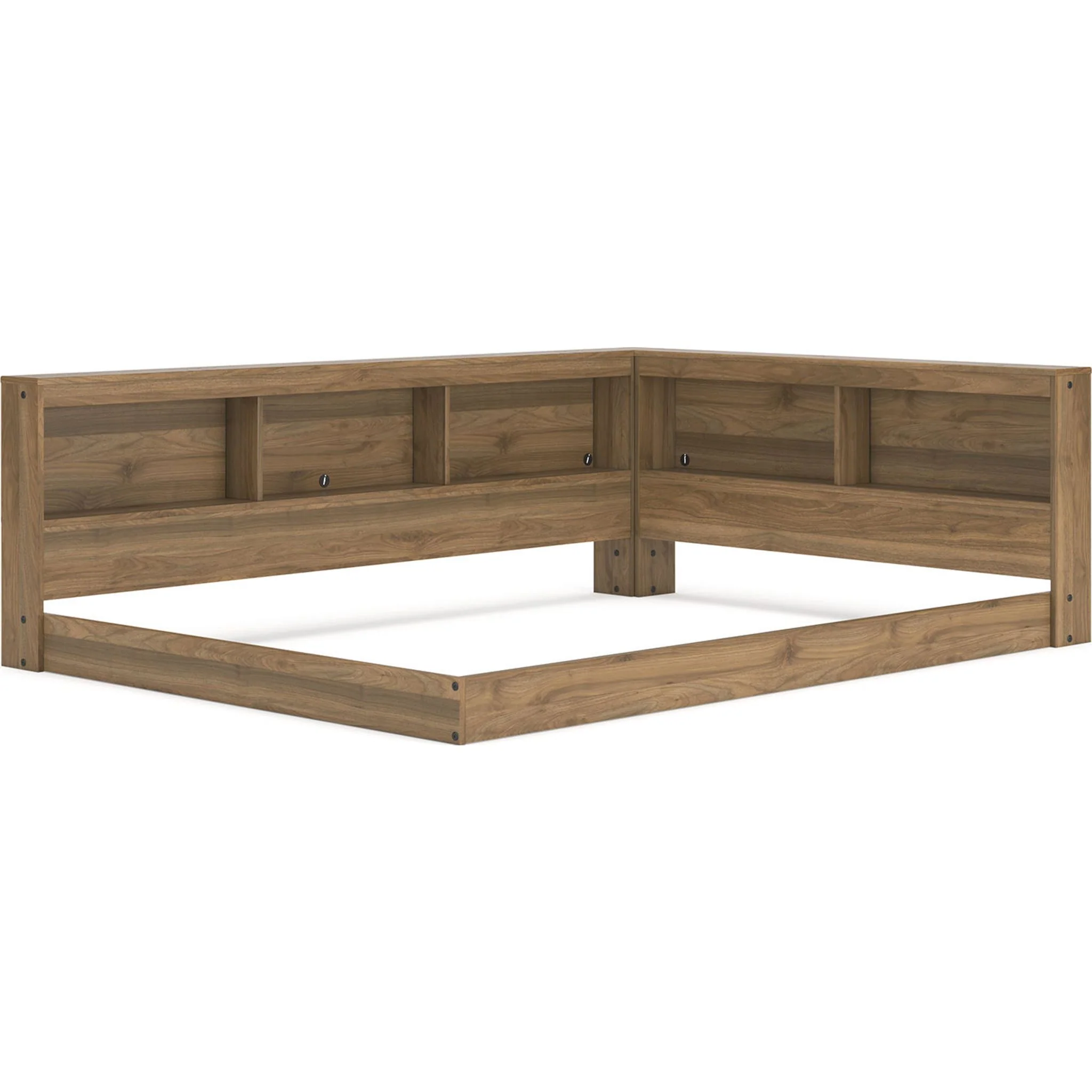 Deanlow Full Bookcase Storage Bed - Honey - Image 3