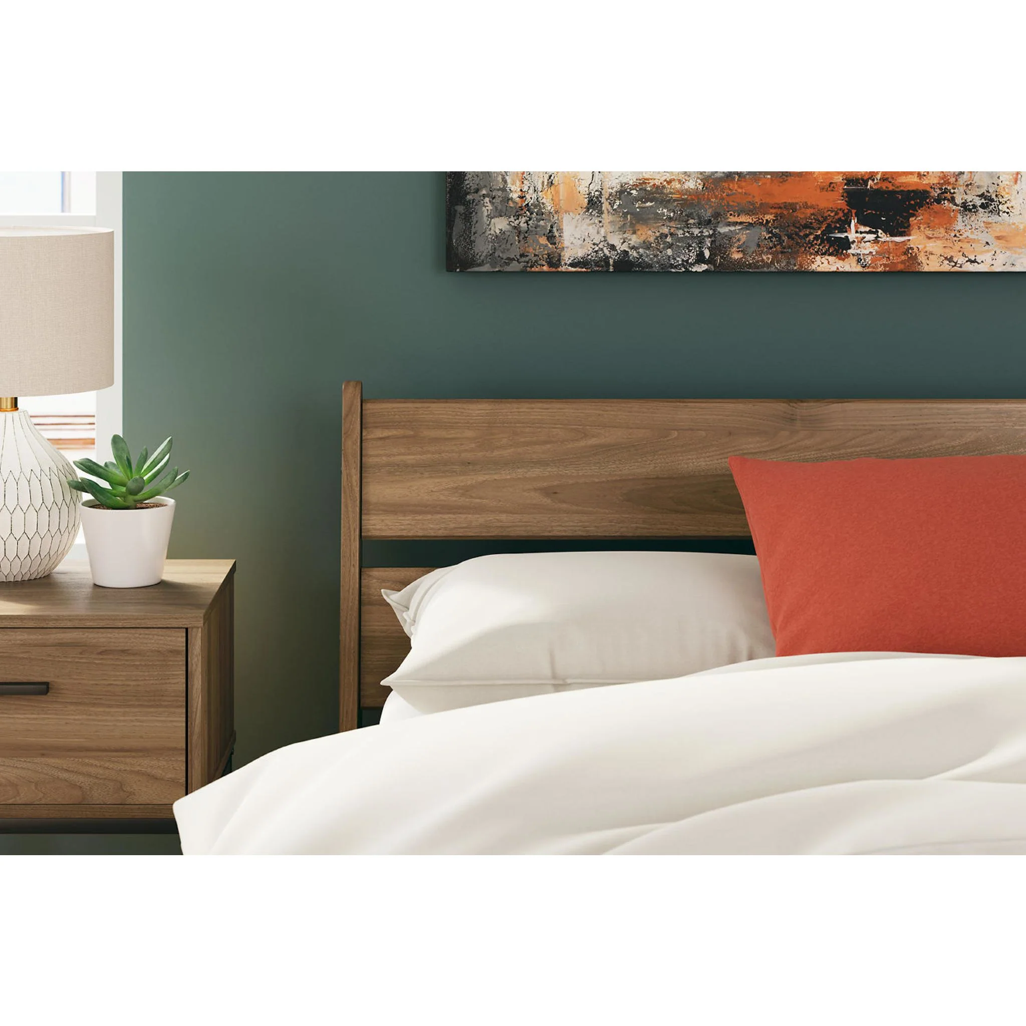 Deanlow Full Platform Bed - Honey - Image 5