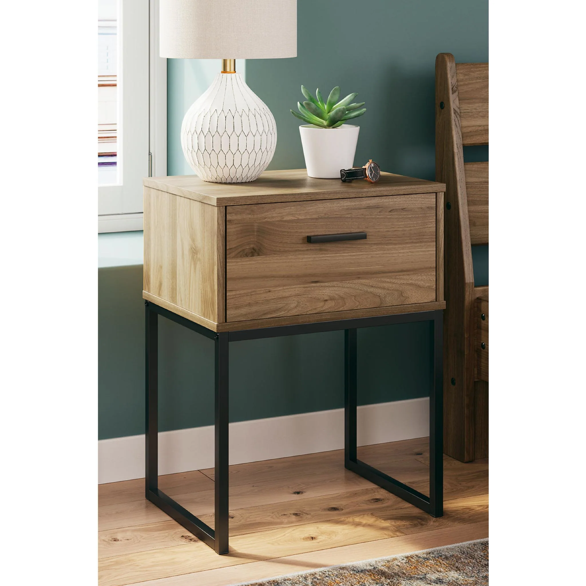 Deanlow Nightstand - Honey - Image 2
