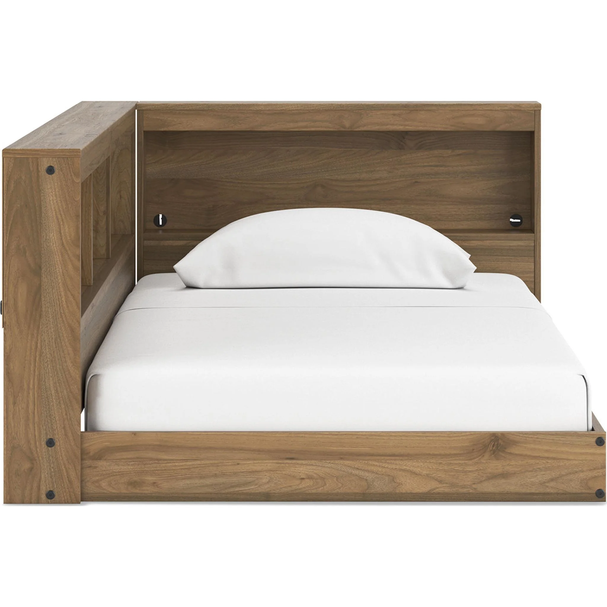 Deanlow Twin Bookcase Storage Bed - Honey - Image 6