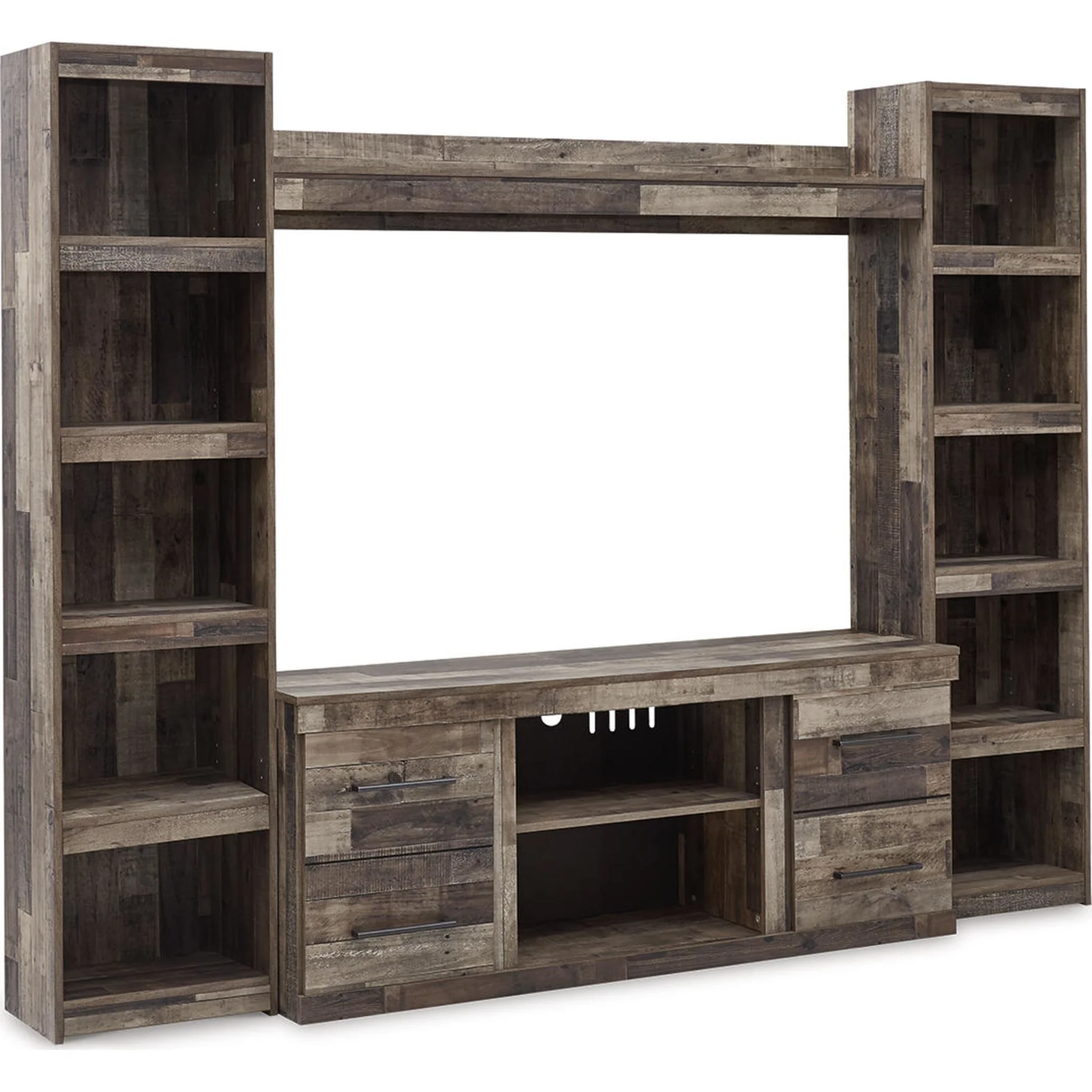 Derekson 4 Piece Entertainment Unit - Multi Gray - Image 14