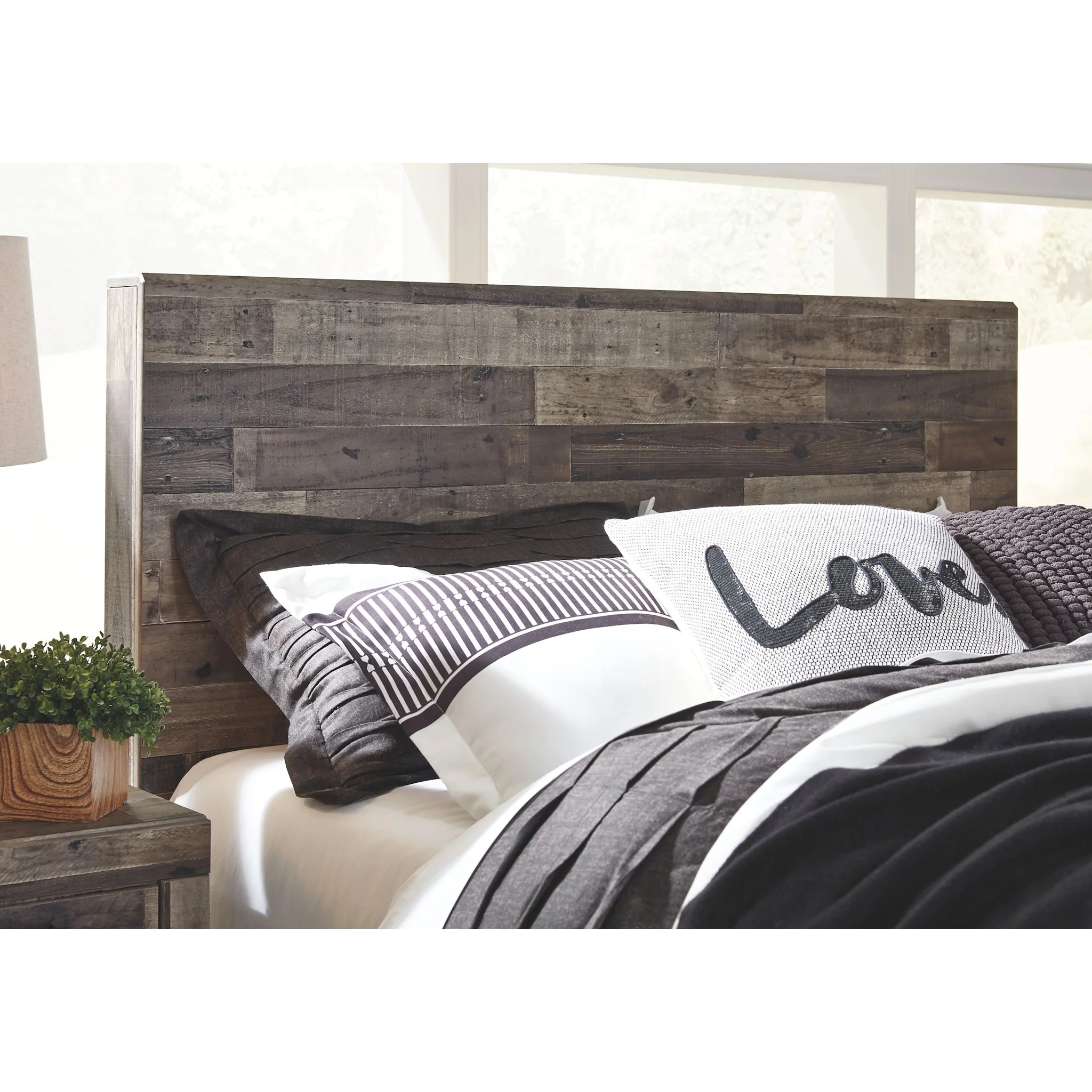 Derekson 6 Piece Panel Bedroom - Multi Gray - Image 22
