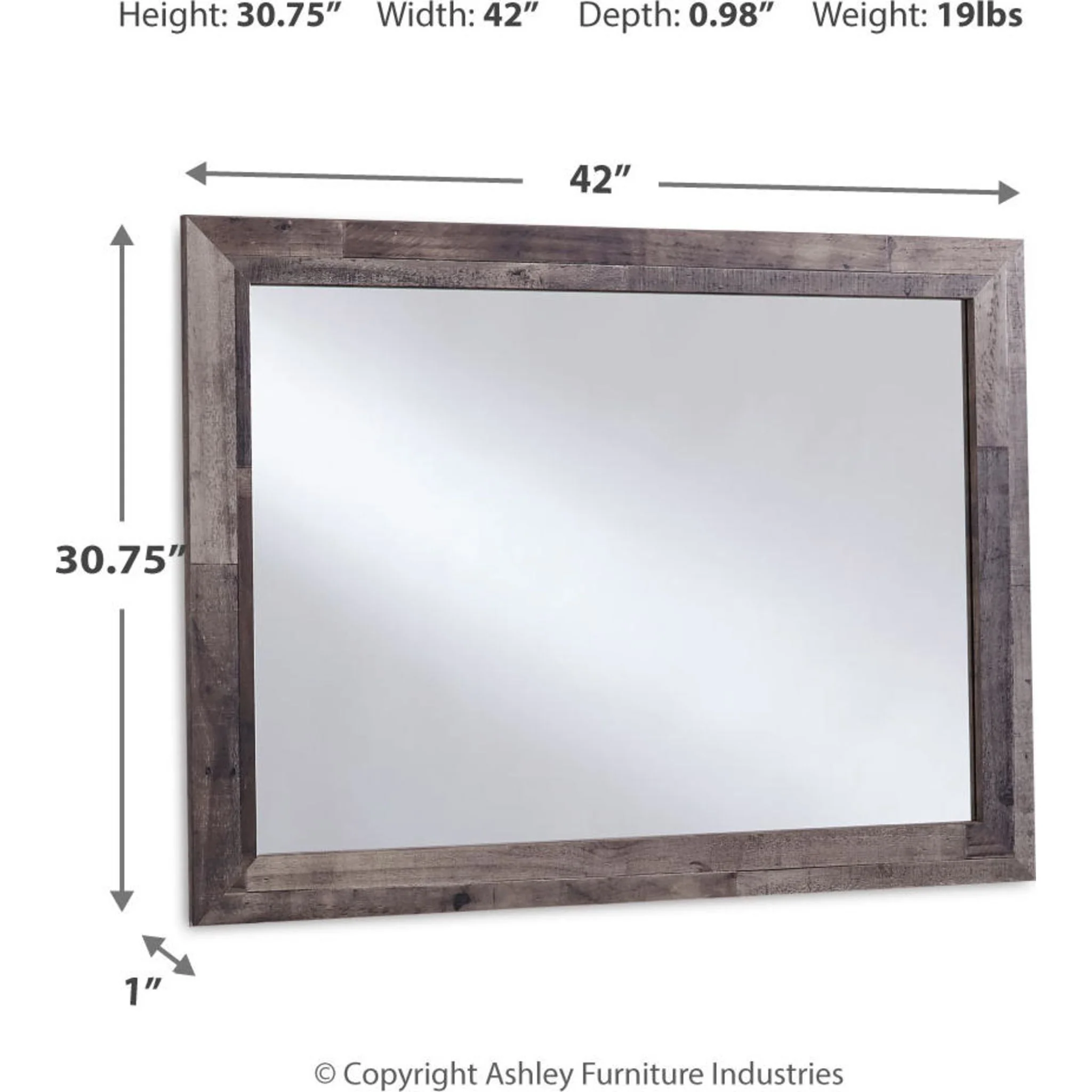 Derekson Mirror - Multi Gray - Image 3