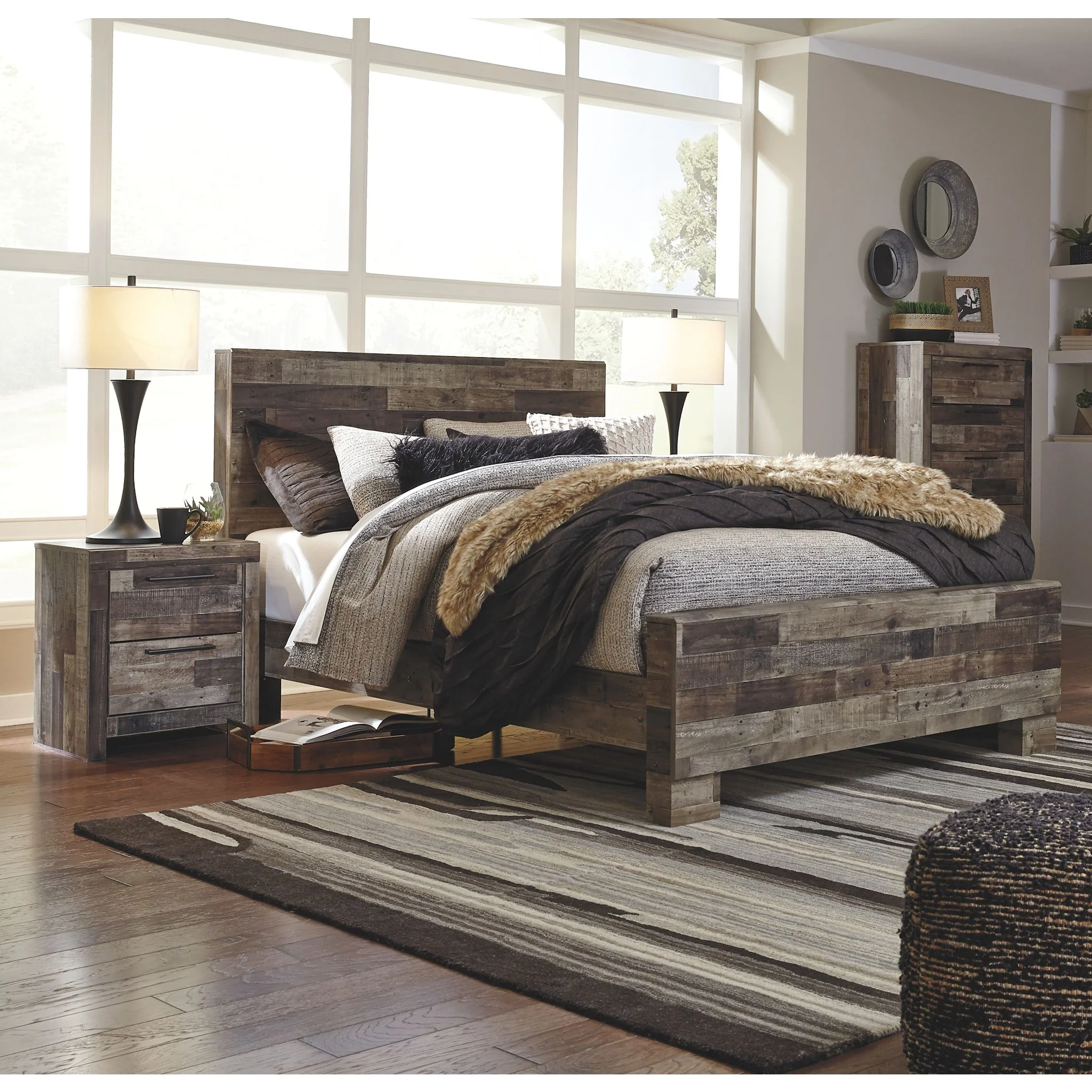 Derekson Nightstand - Multi Gray - Image 3