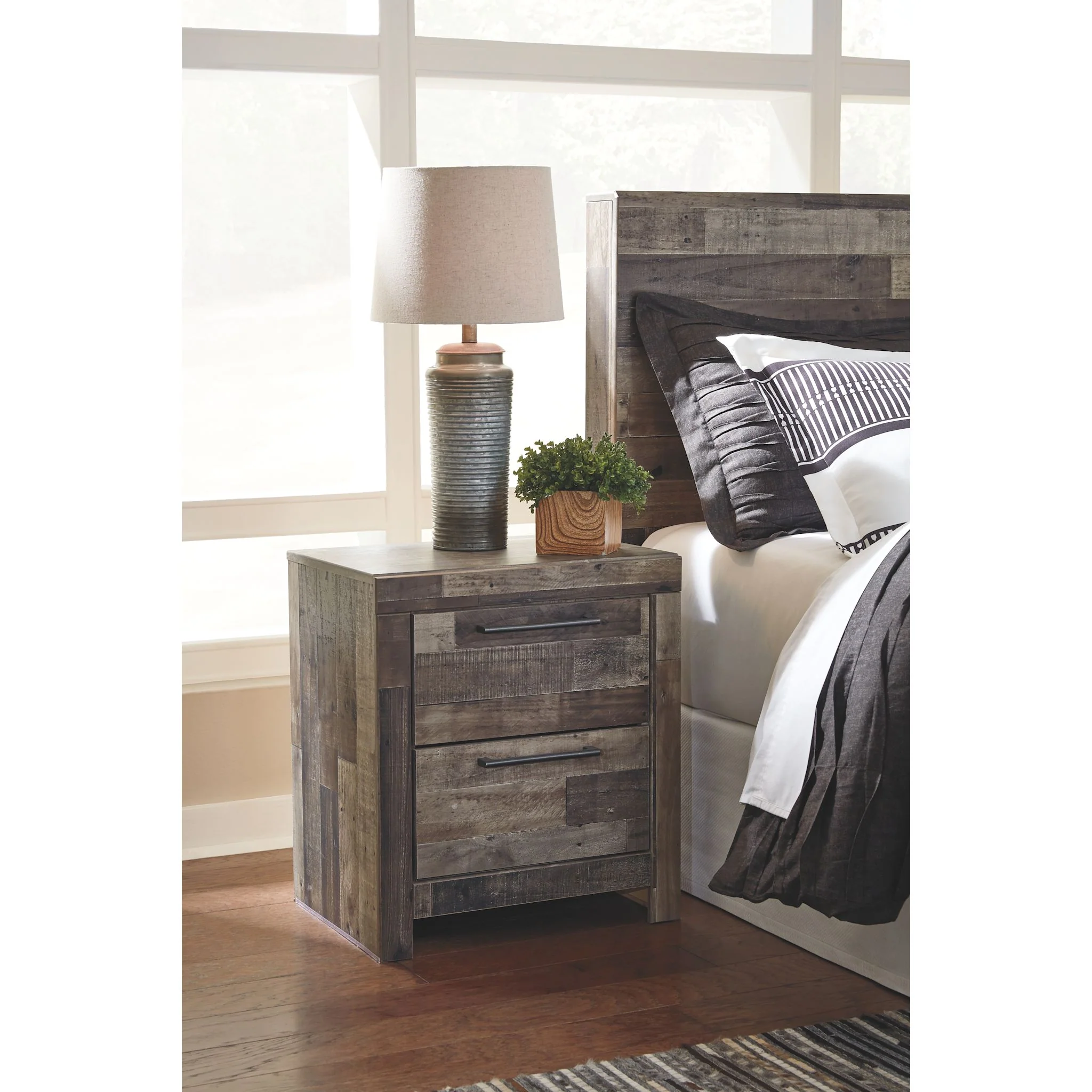 Derekson Nightstand - Multi Gray - Image 4