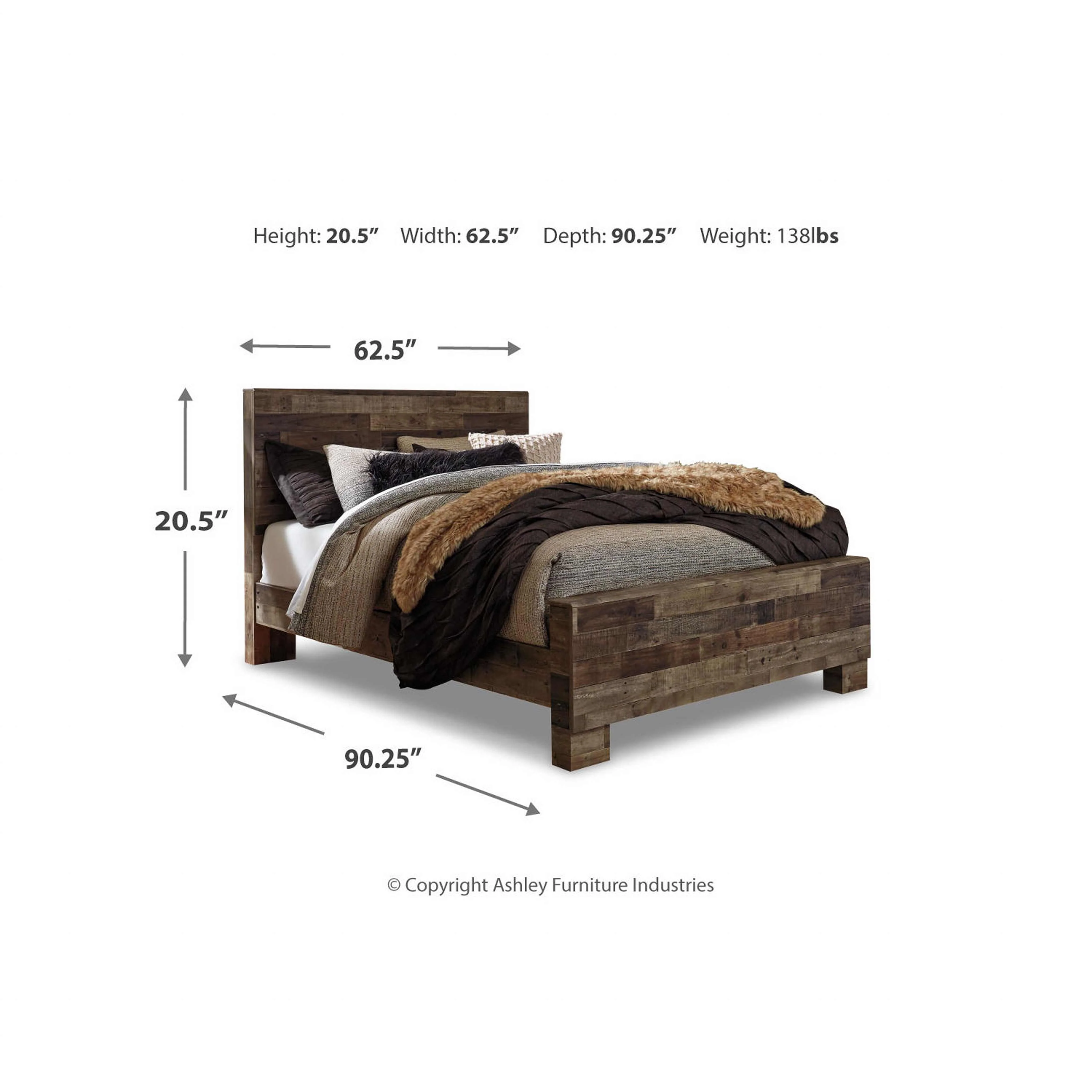 Derekson Panel Bed - Multi Gray - Image 10