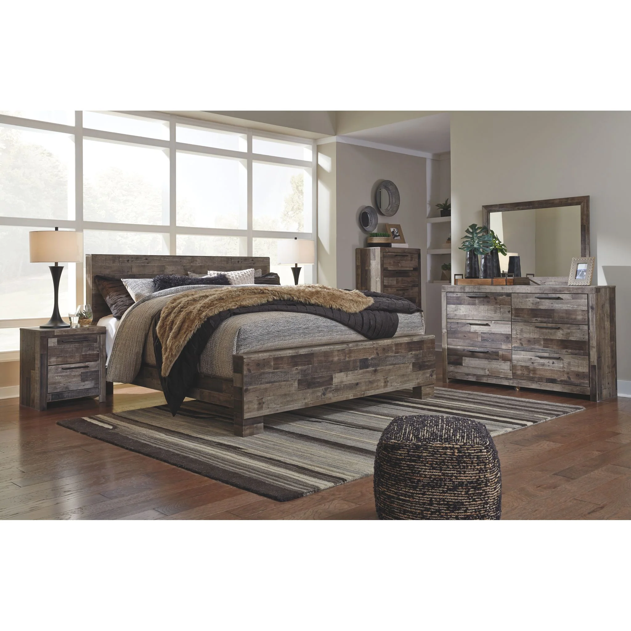 Derekson Panel Bed - Multi Gray - Image 18