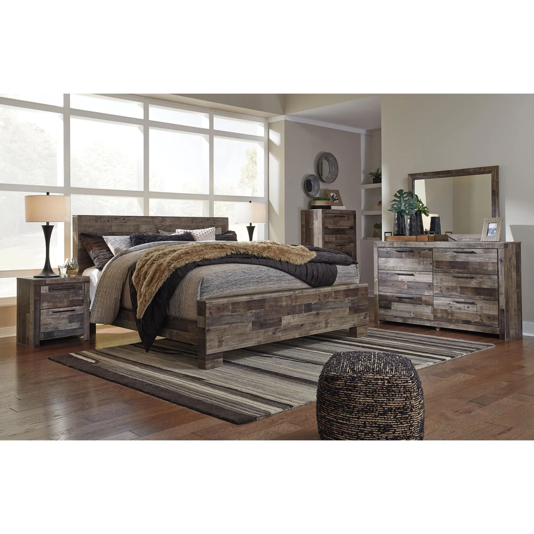 Derekson Panel Bed - Multi Gray - Image 21