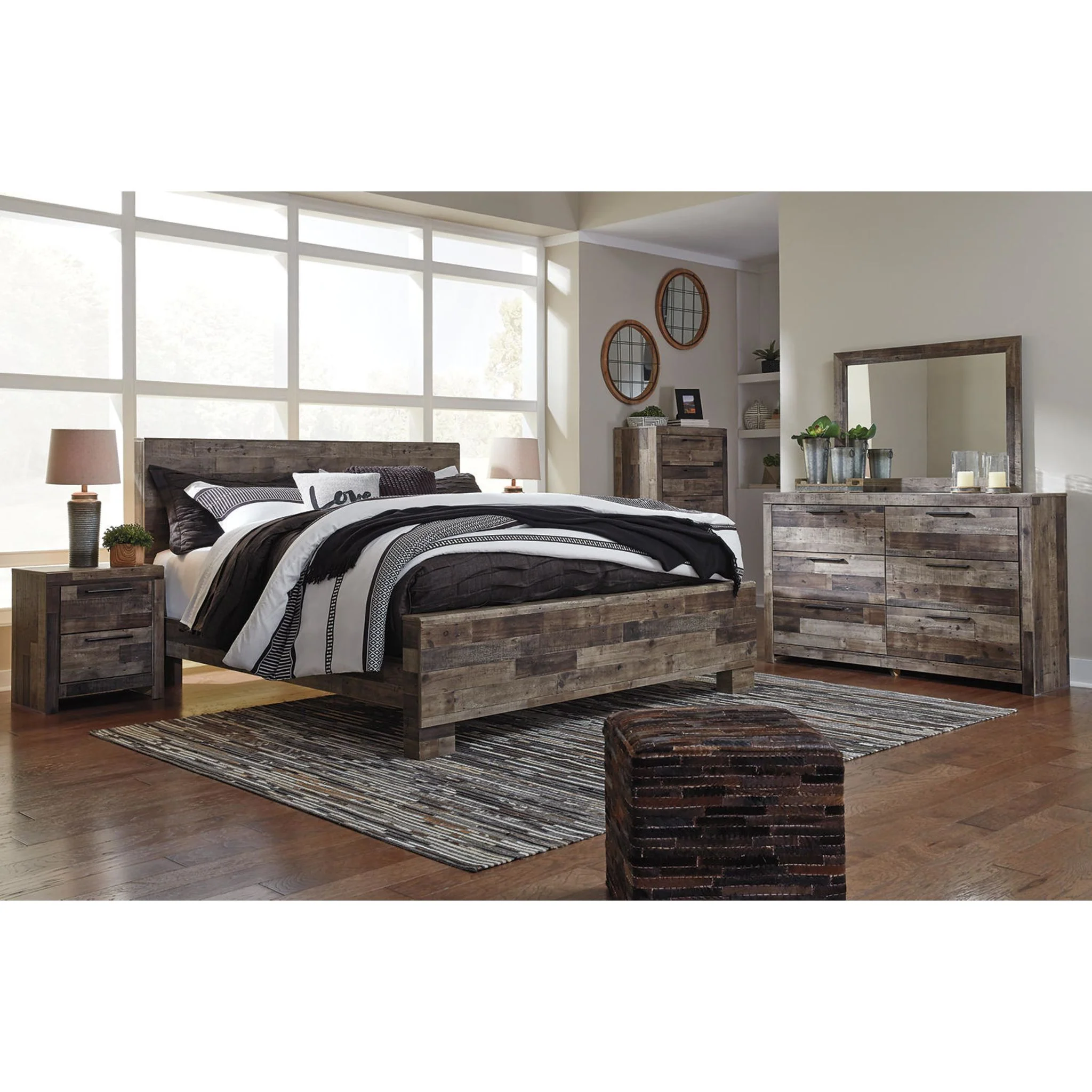 Derekson Panel Bed - Multi Gray - Image 22