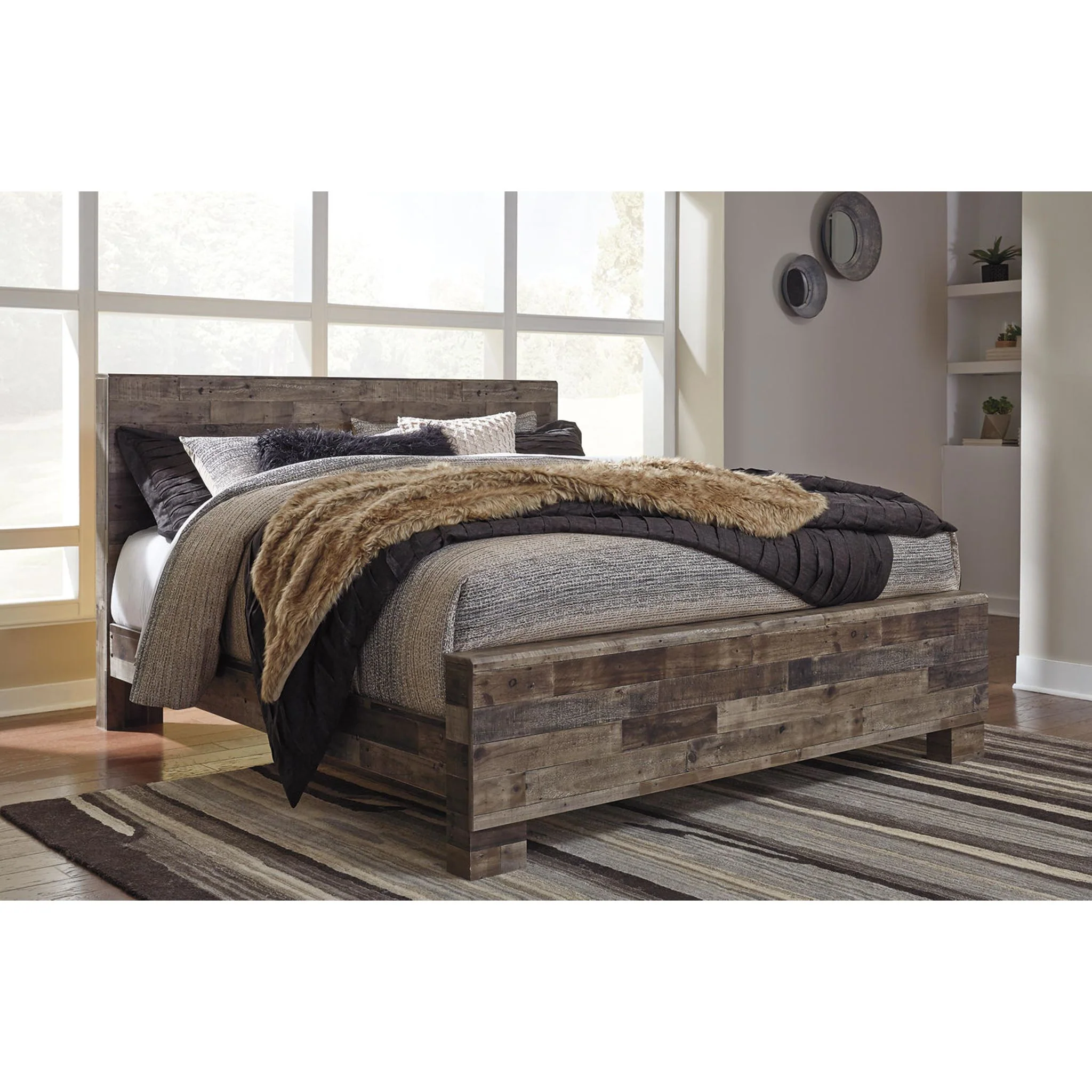 Derekson Panel Bed - Multi Gray - Image 25