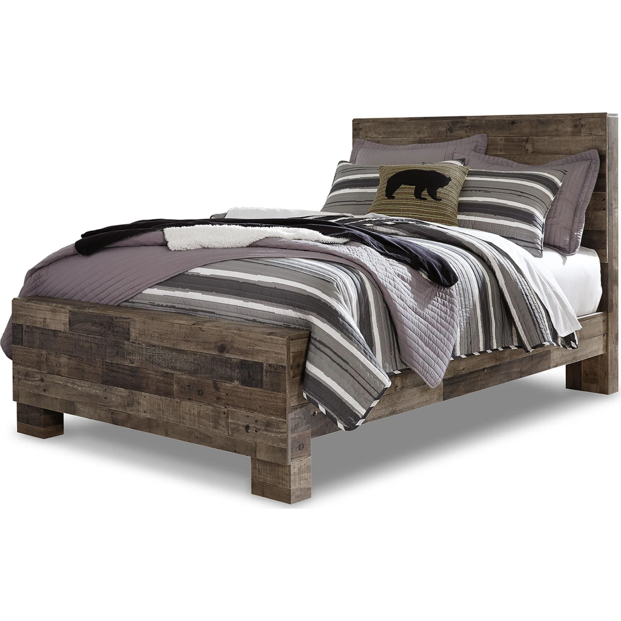Derekson Panel Bed - Multi Gray - Image 19