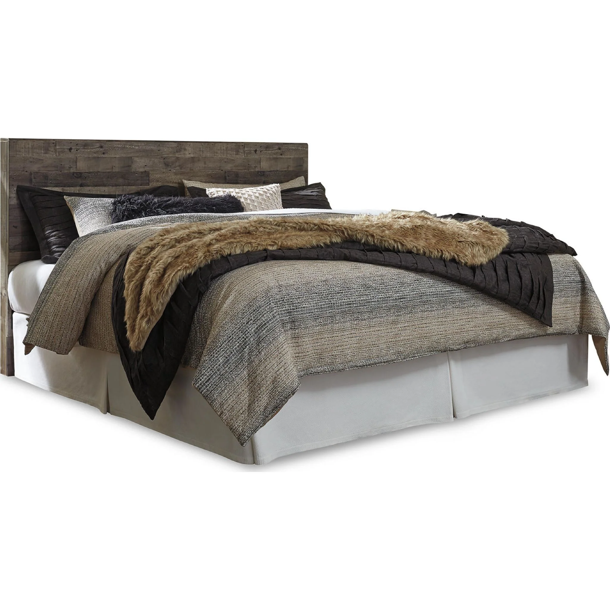 Derekson Panel Headboard - Multi Gray - Image 14