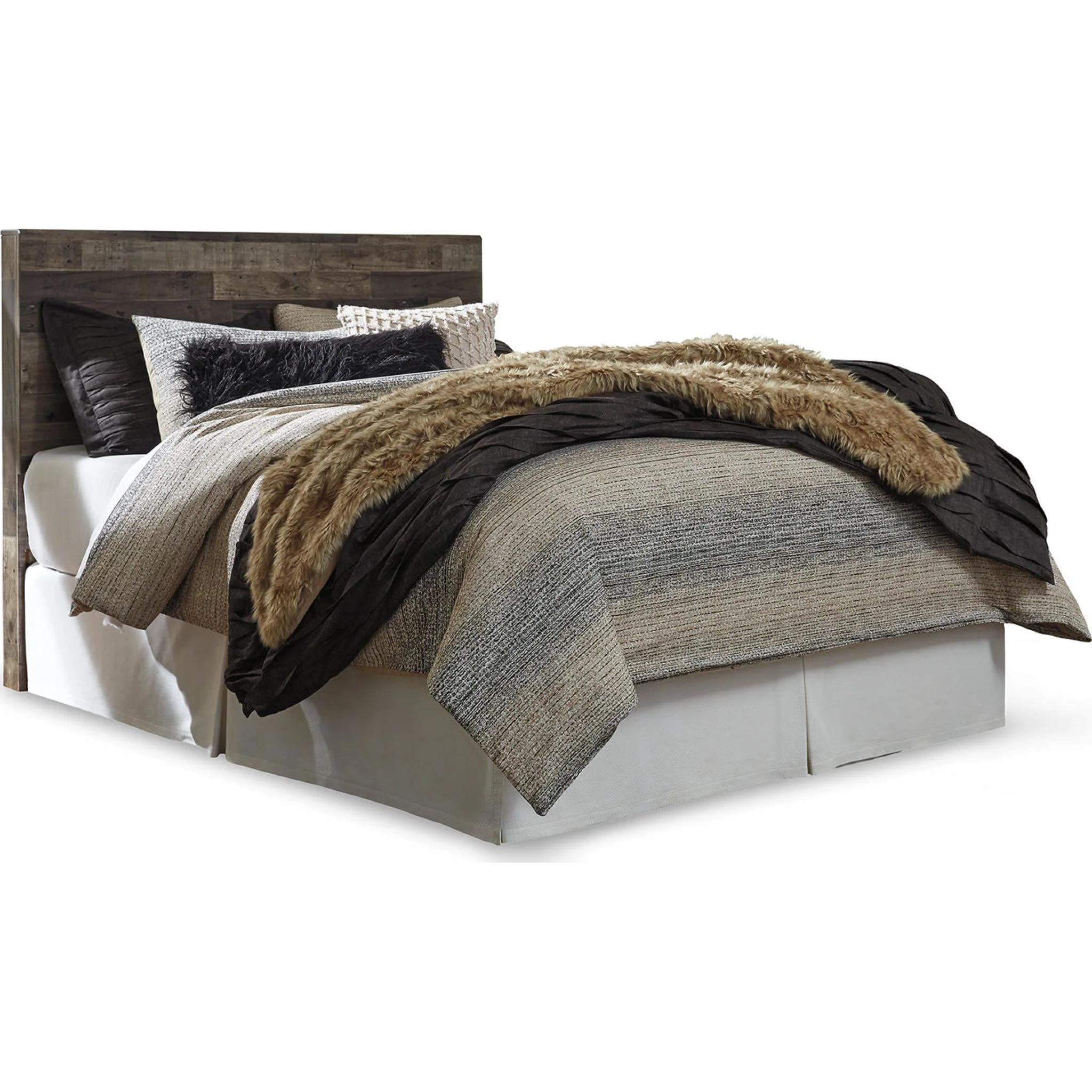 Derekson Panel Headboard - Multi Gray - Image 6