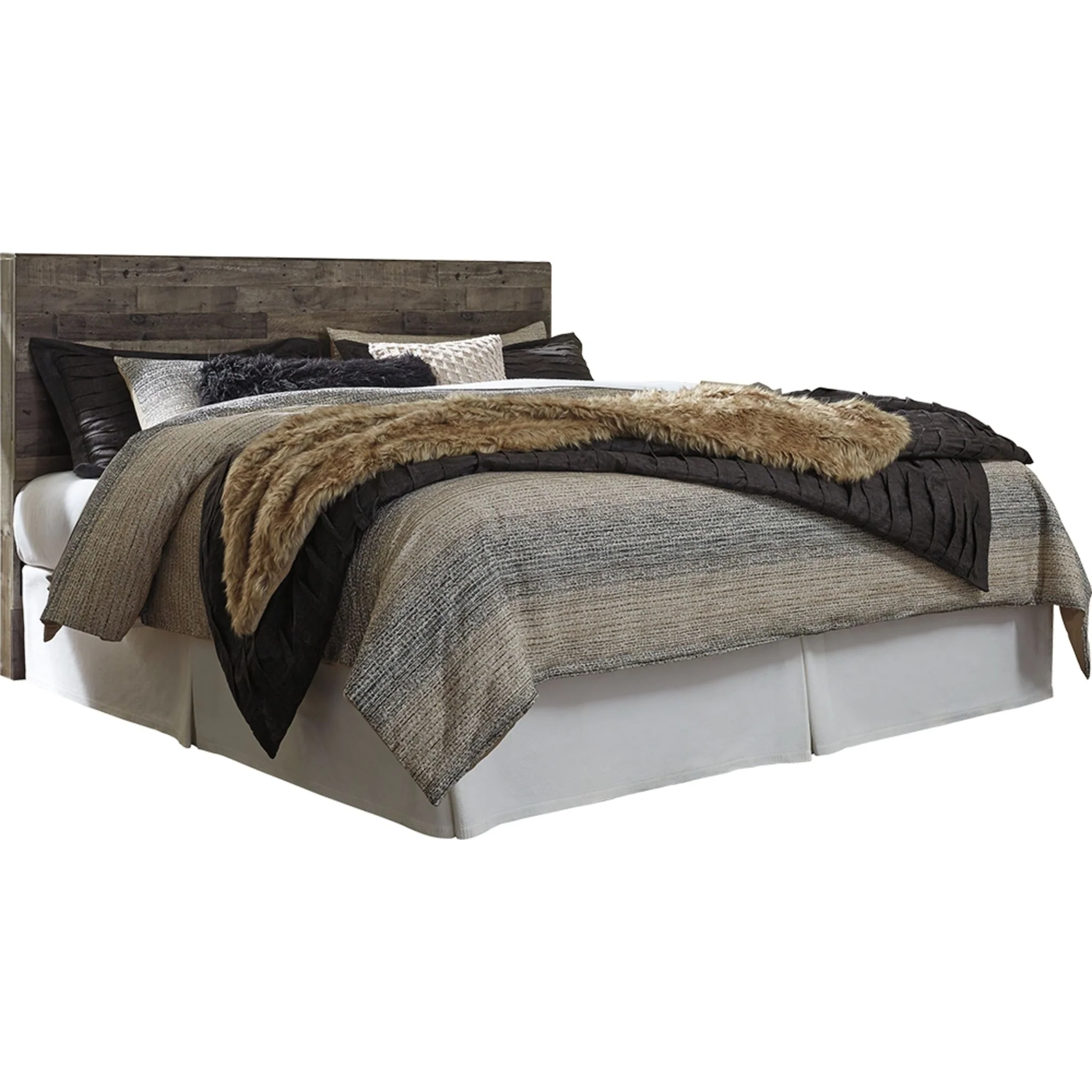 Derekson Panel Headboard - Multi Gray - Image 7