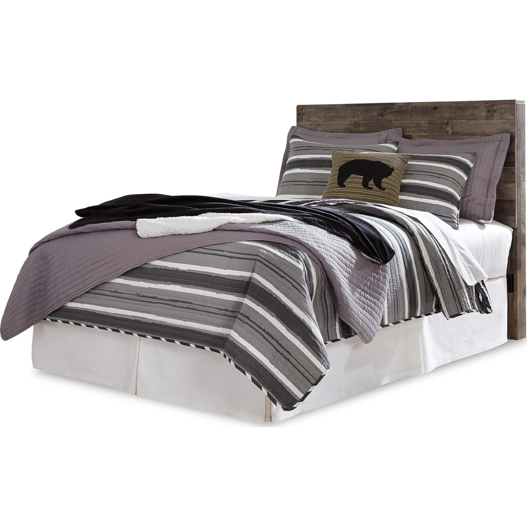 Derekson Panel Headboard - Multi Gray - Image 13