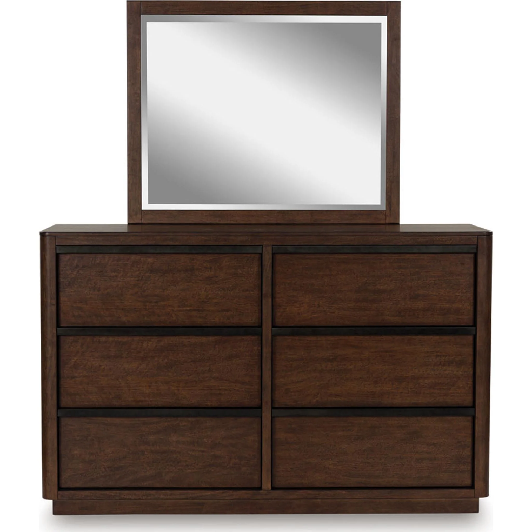 Dilenno 6 Piece King Canopy Bedroom - Dark Brown - Image 5