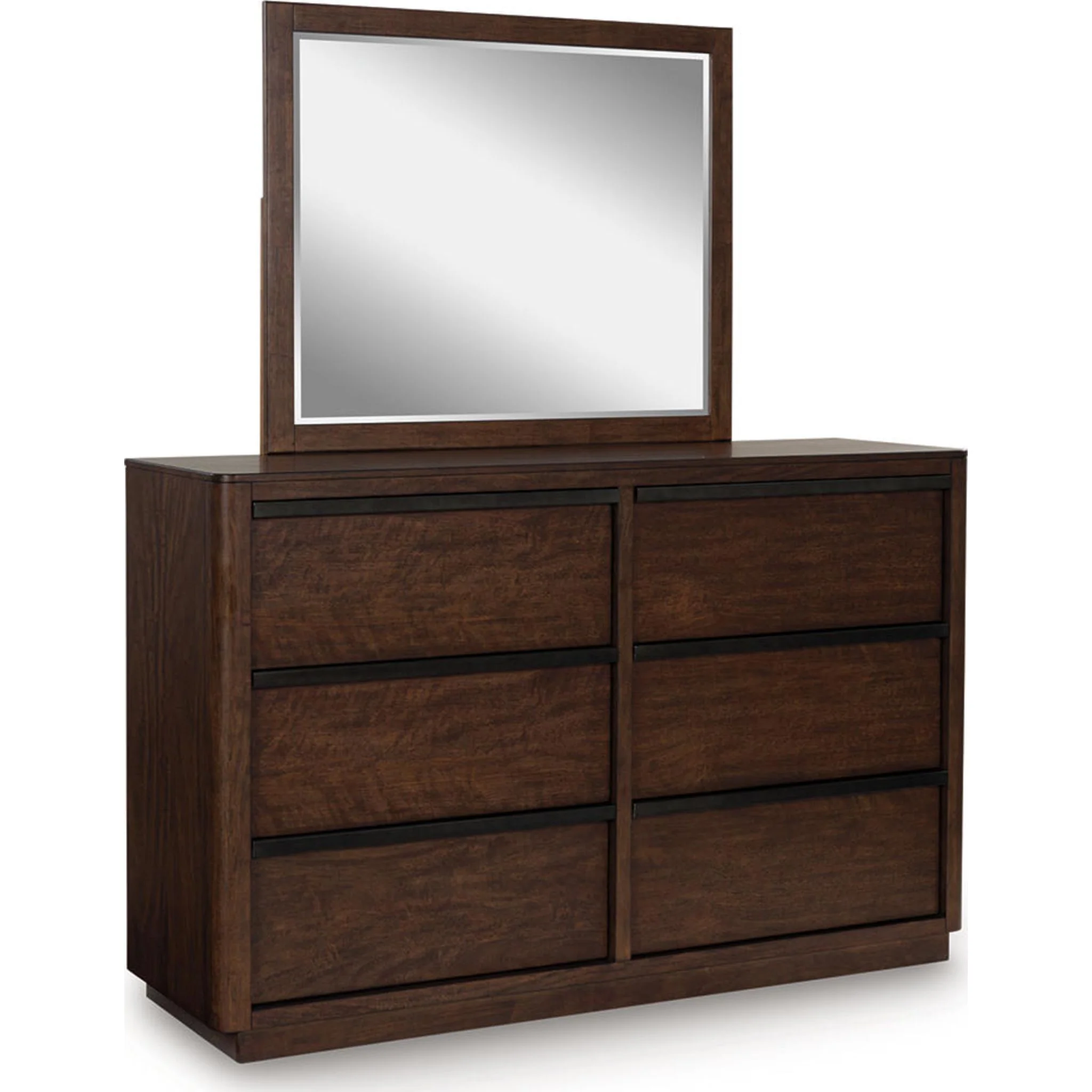 Dilenno 6 Piece Queen Canopy Bedroom - Dark Brown - Image 3