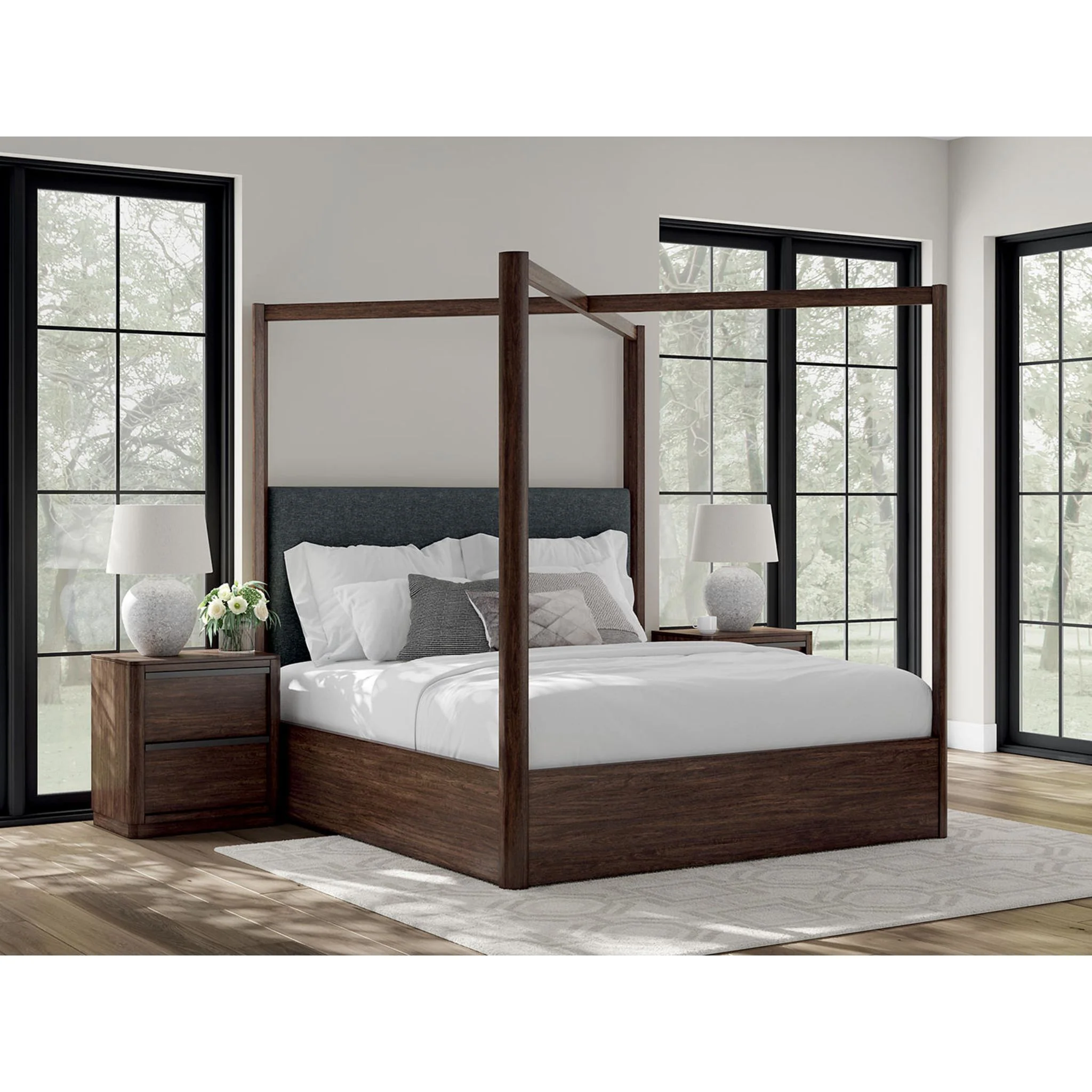 Dilenno Canopy Bed - Dark Brown - Image 14