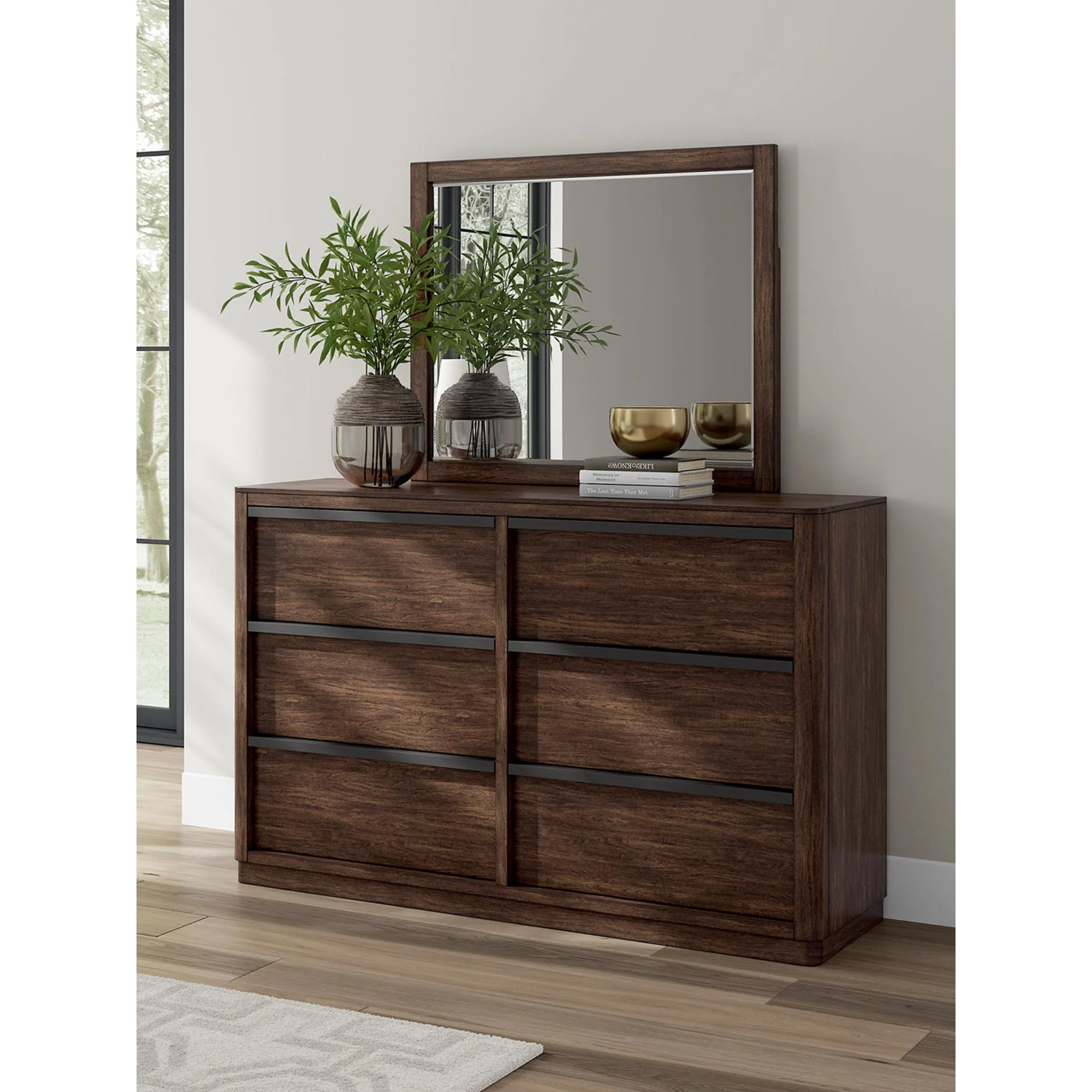 Dilenno Dresser and Mirror - Dark Brown - Image 2