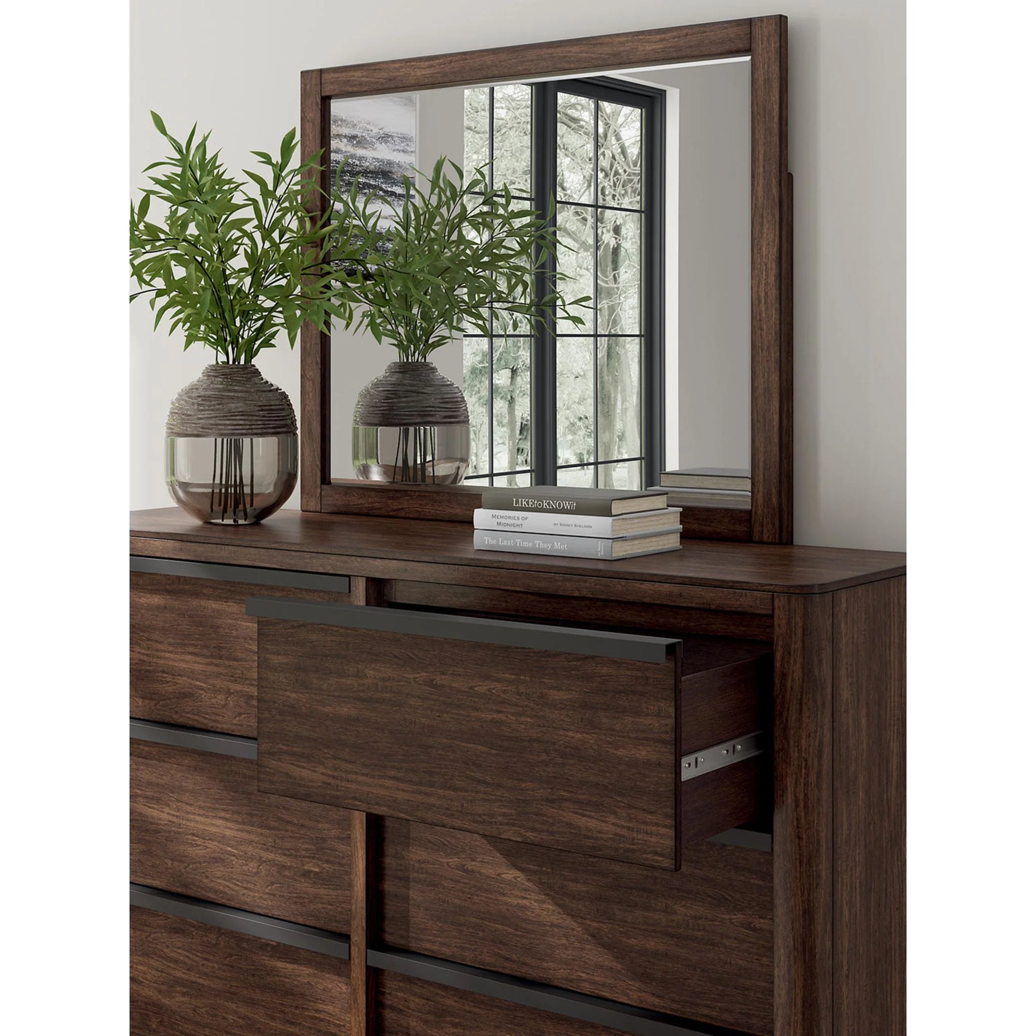 Dilenno Dresser and Mirror - Dark Brown - Image 5