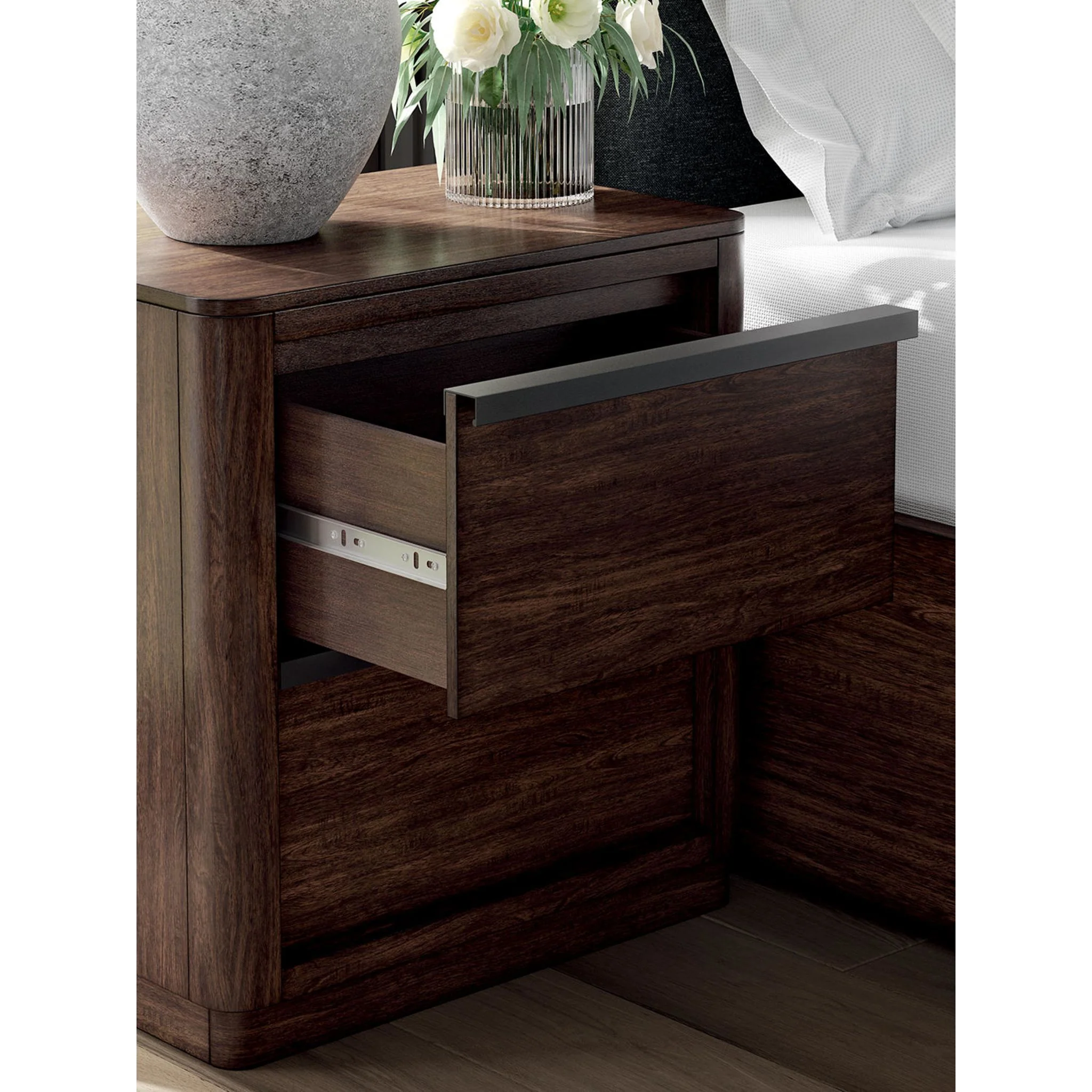 Dilenno Nightstand - Dark Brown - Image 5