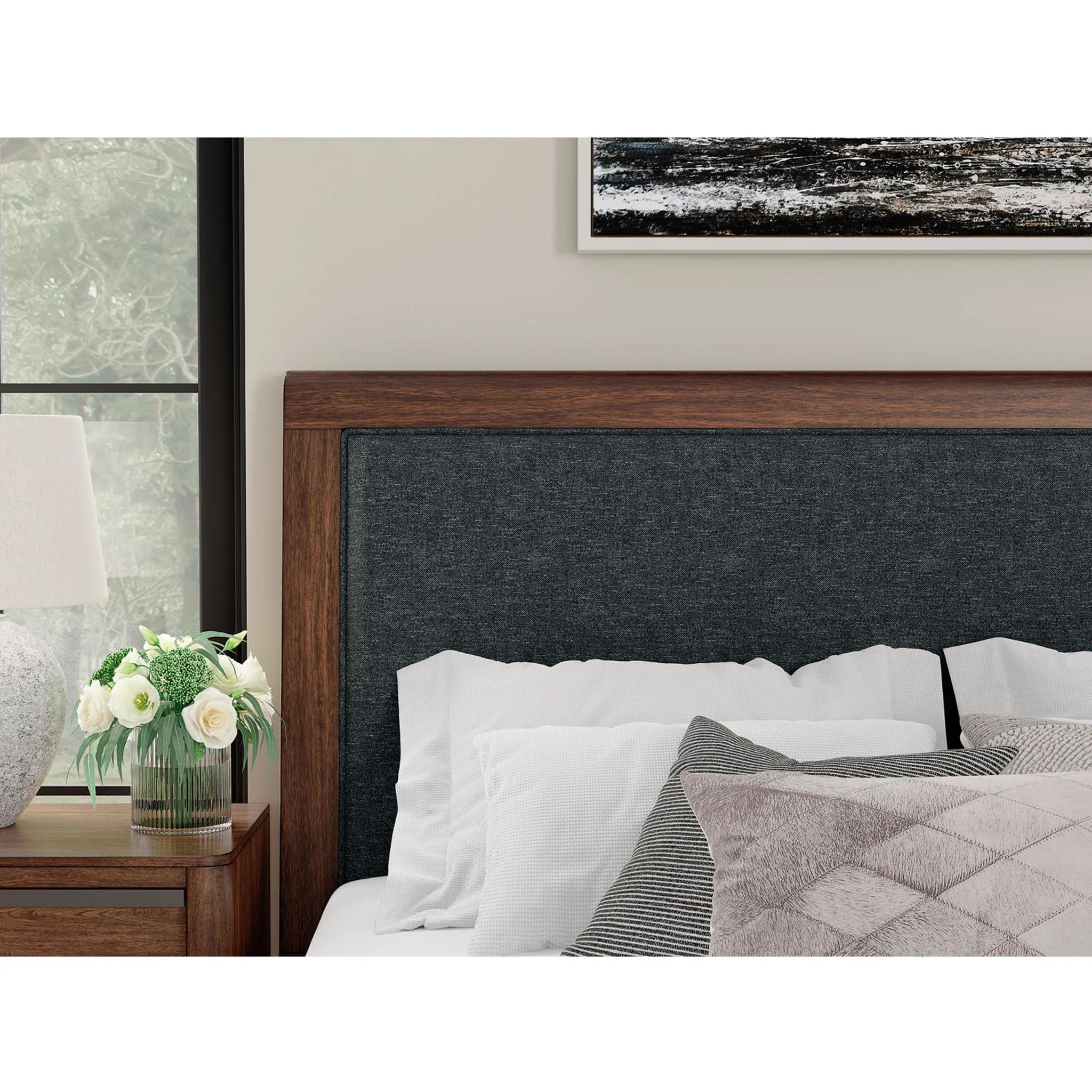 Dilenno Panel Bed - Dark Brown - Image 11