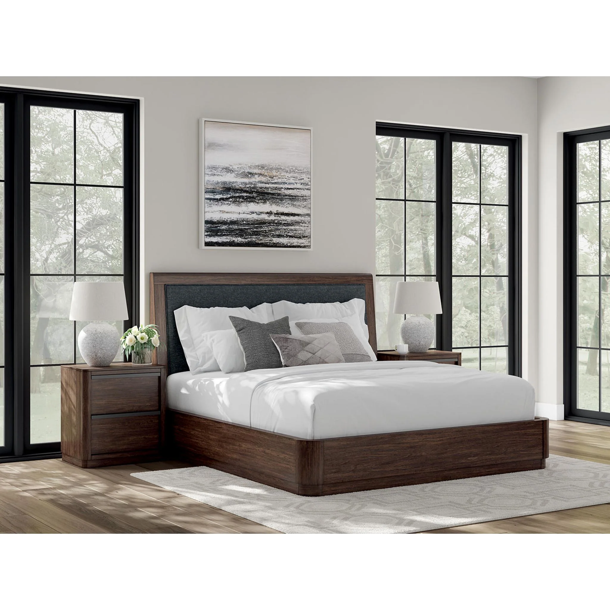 Dilenno Panel Bed - Dark Brown - Image 23