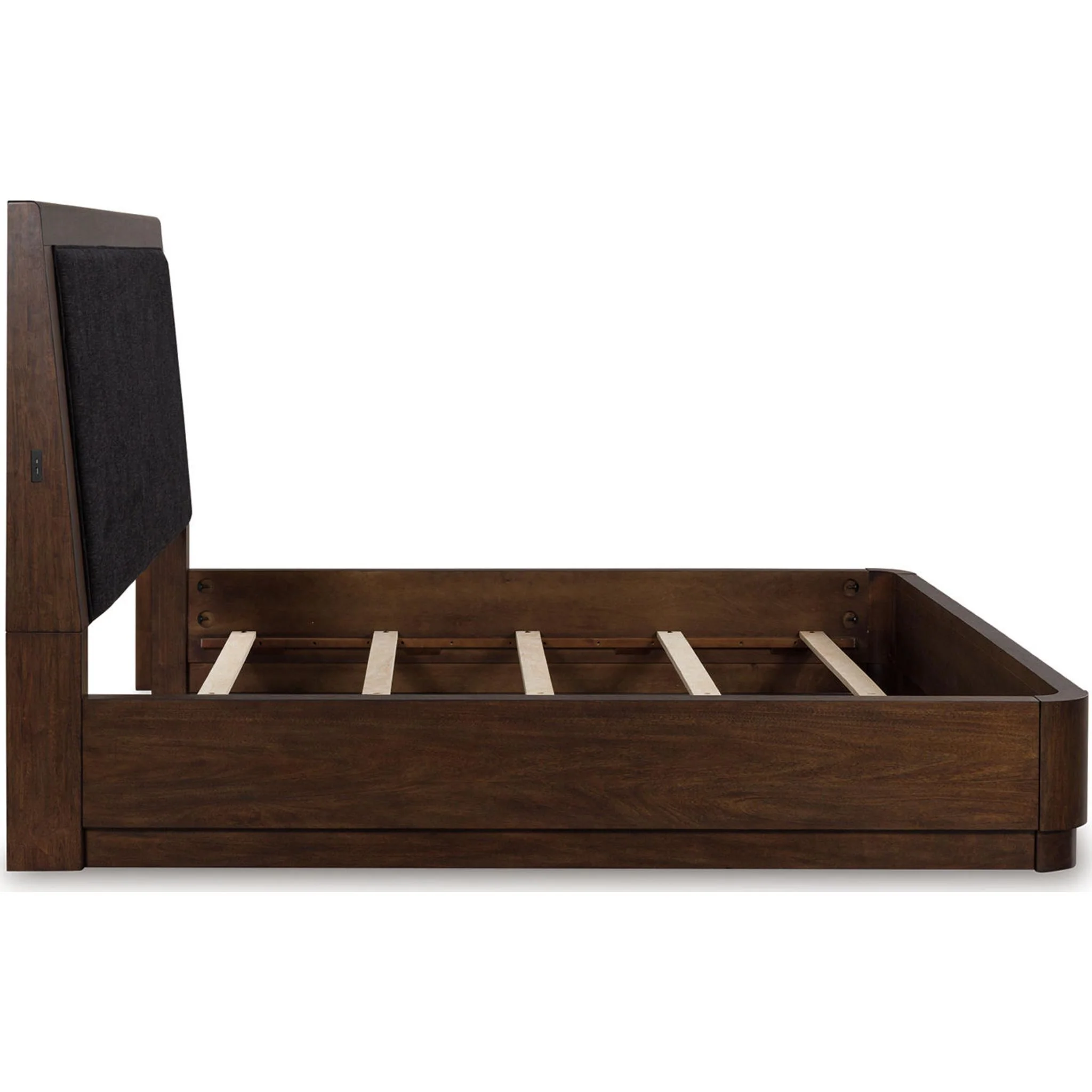 Dilenno Panel Bed - Dark Brown - Image 7