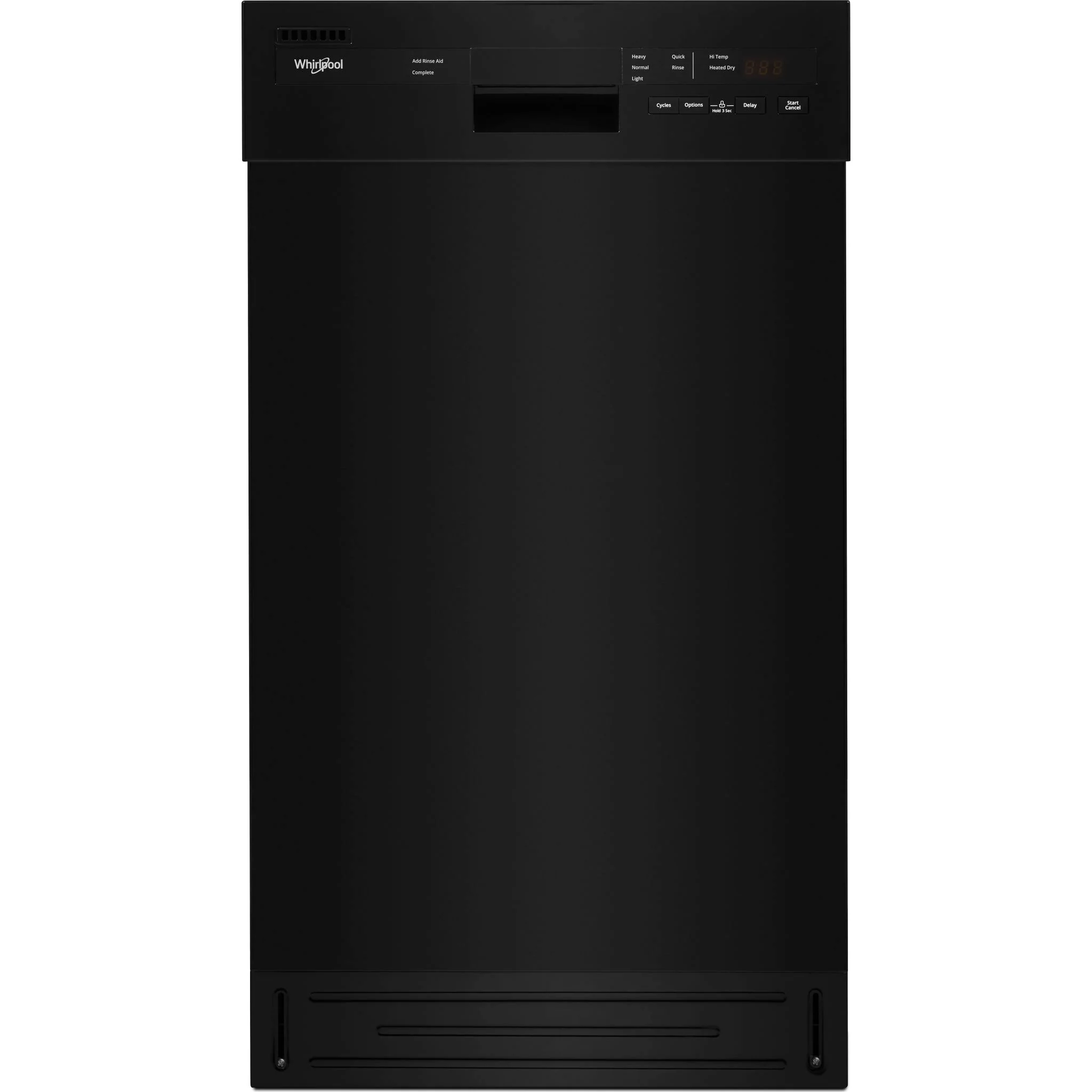 Whirlpool Small-Space Compact Dishwasher with Stainless Steel Tub -Black (WDPS5118PB) - Image 10