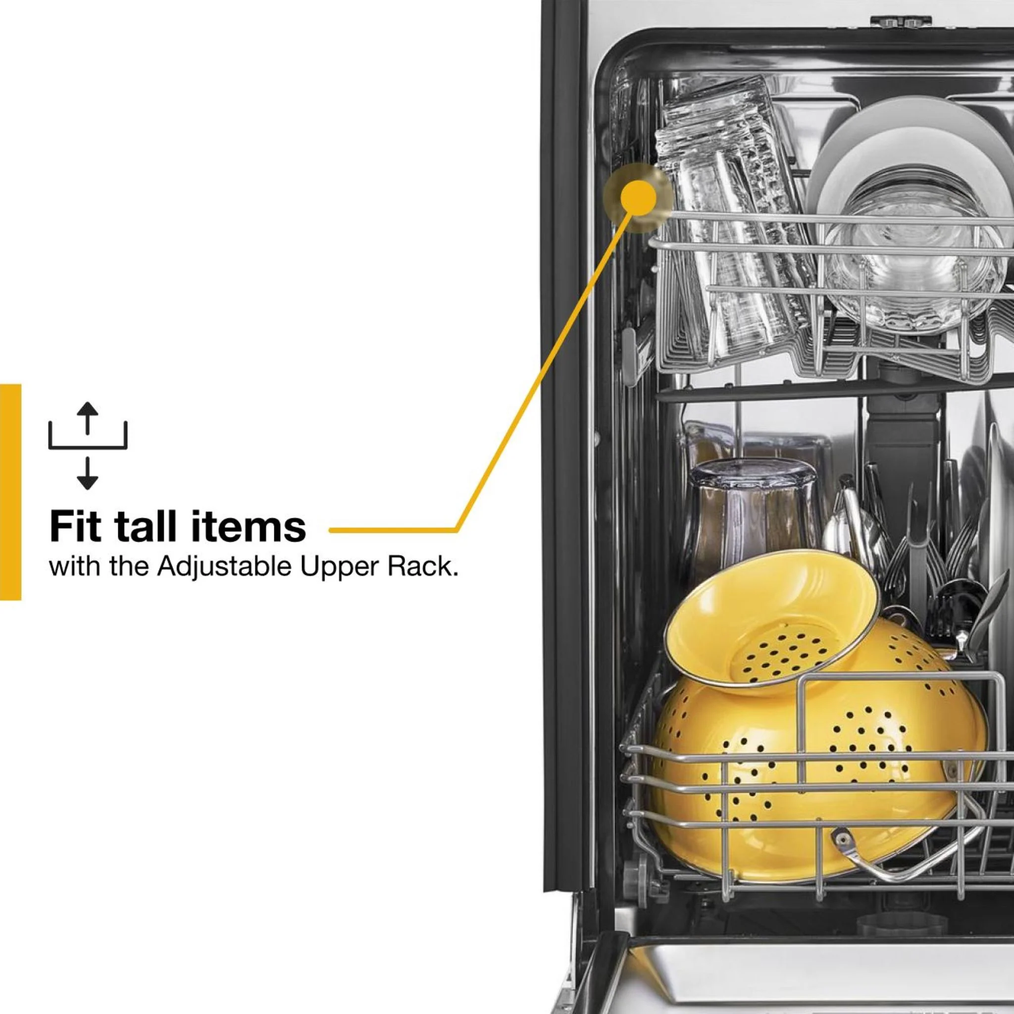 Whirlpool Small-Space Compact Dishwasher with Stainless Steel Tub -Black (WDPS5118PB) - Image 9