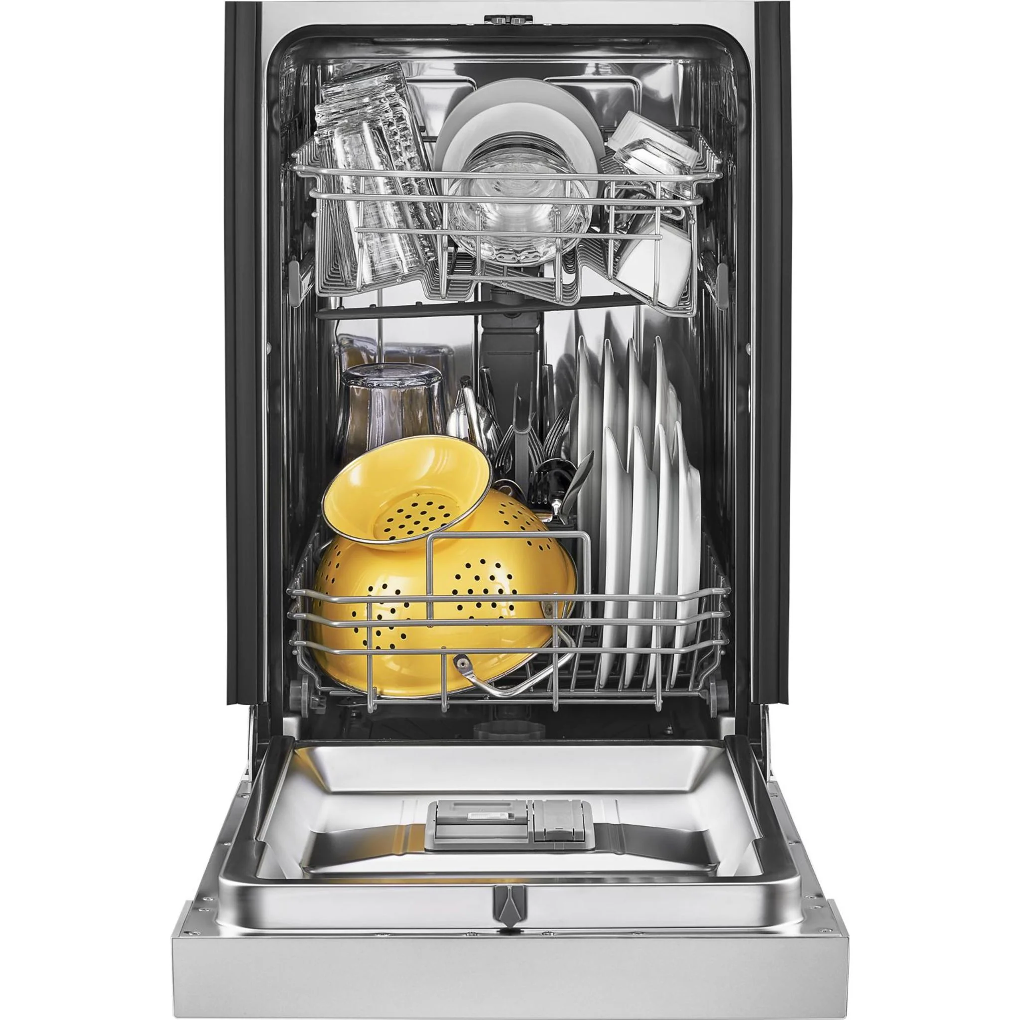 Whirlpool Small-Space Compact Dishwasher with Stainless Steel Tub -Monochromatic Stainless Cabinet (WDPS5118PM) - Image 7