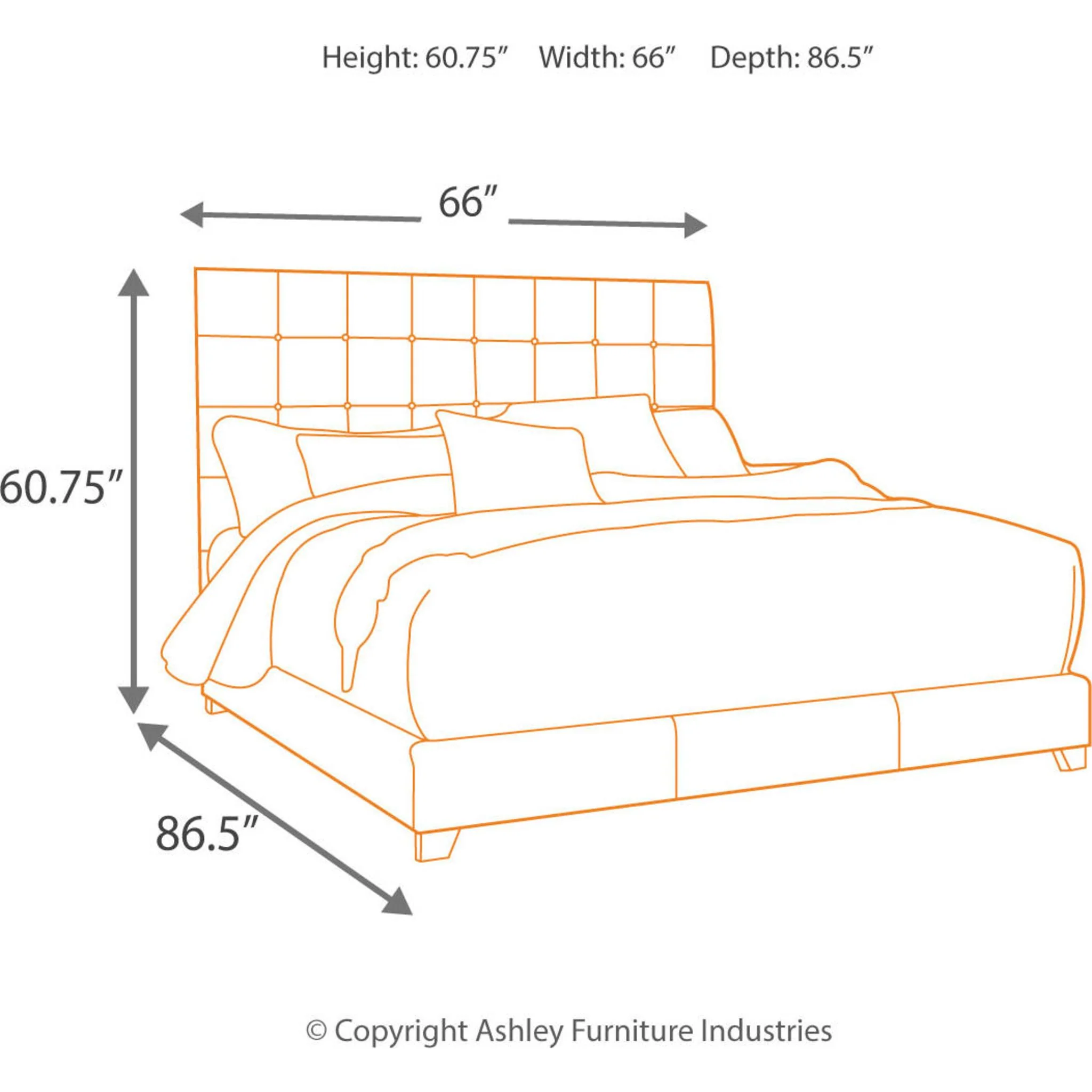Dolante Upholstered Bed - Beige - Image 22