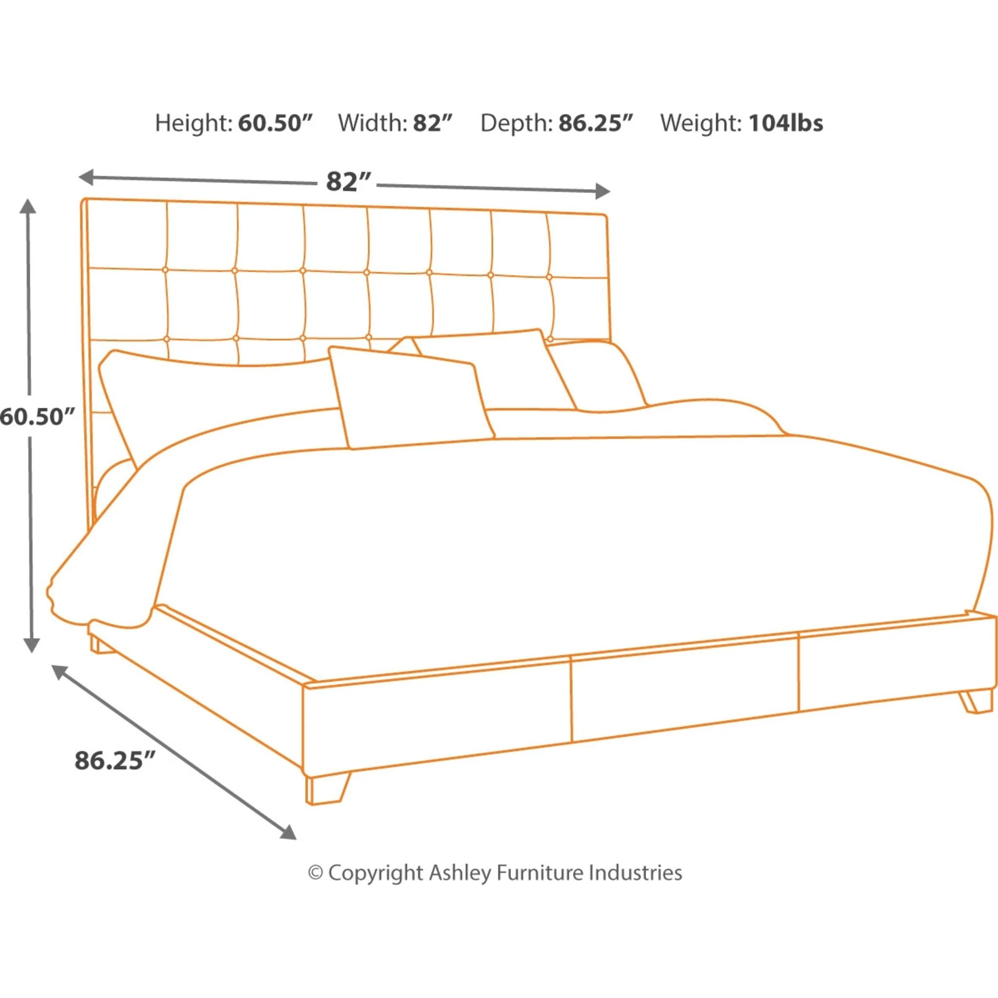 Dolante Upholstered Bed - Beige - Image 42