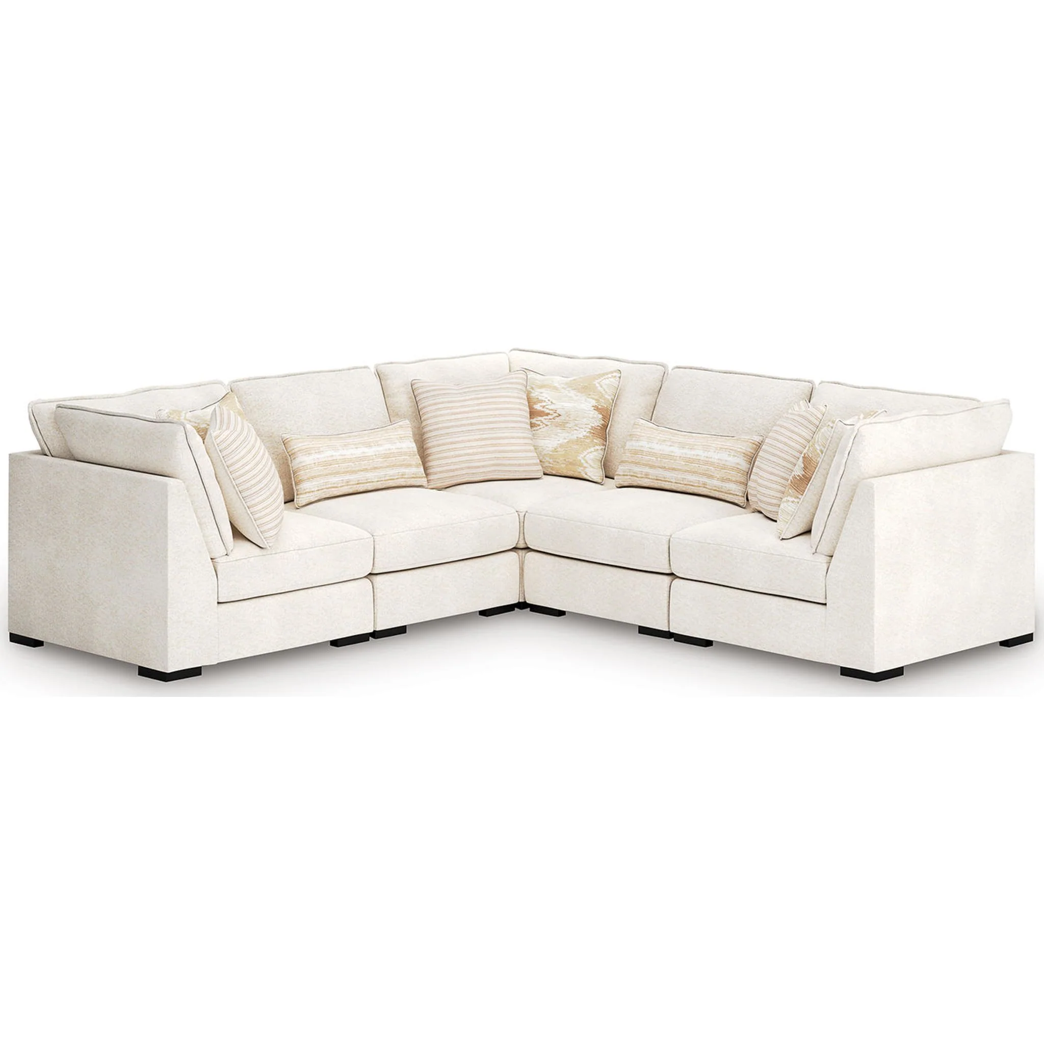 Donelson Creek 5 Piece Sectional - Vanilla - Image 2