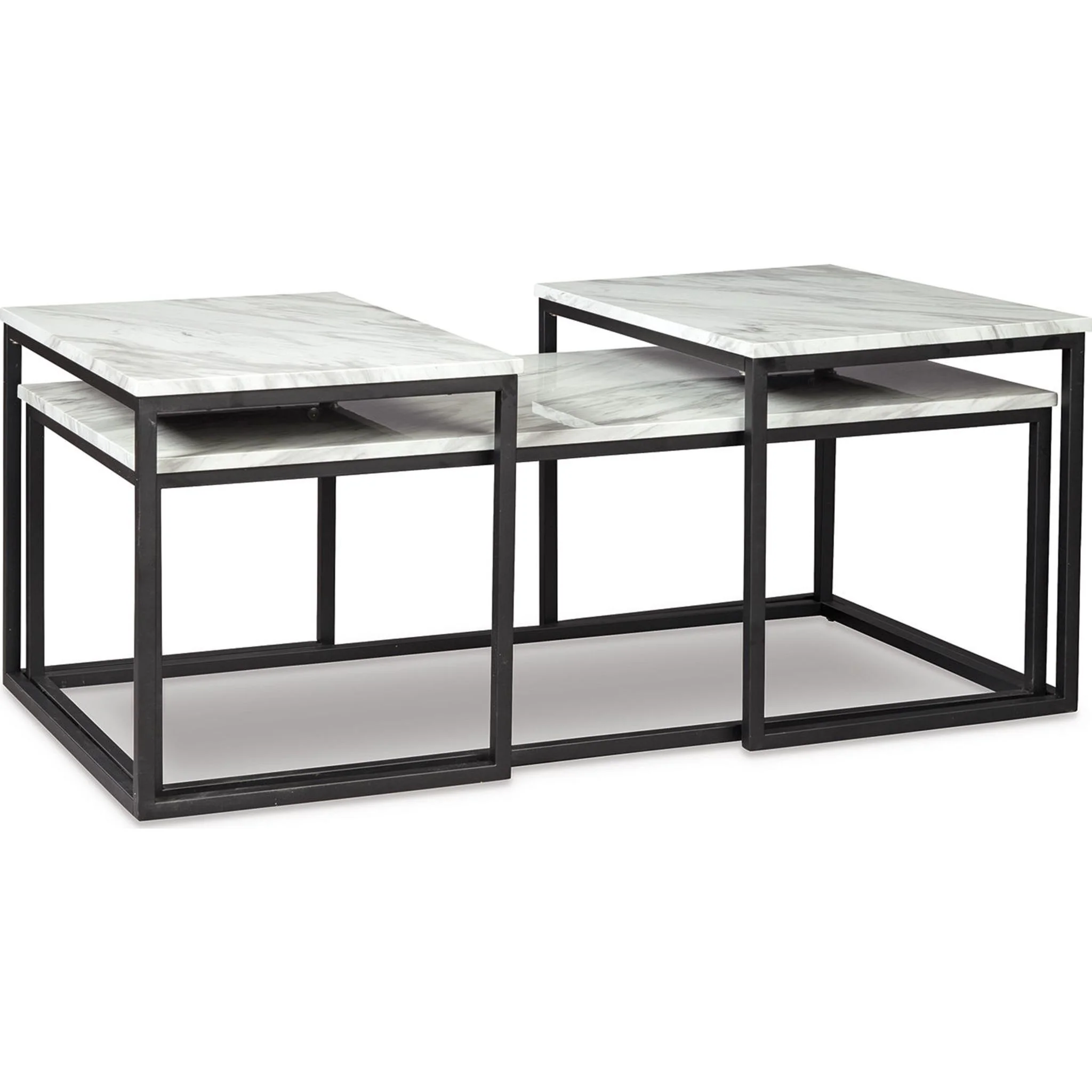 Donnesta 3 Pack Tables - White - Image 10