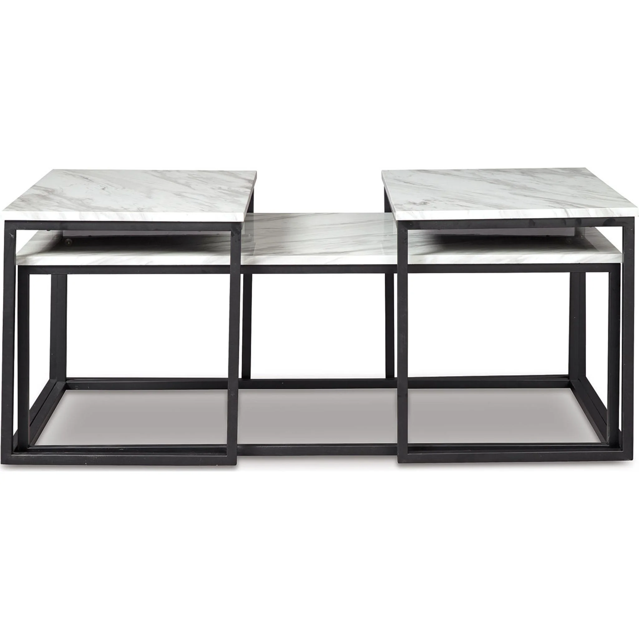 Donnesta 3 Pack Tables - White - Image 11