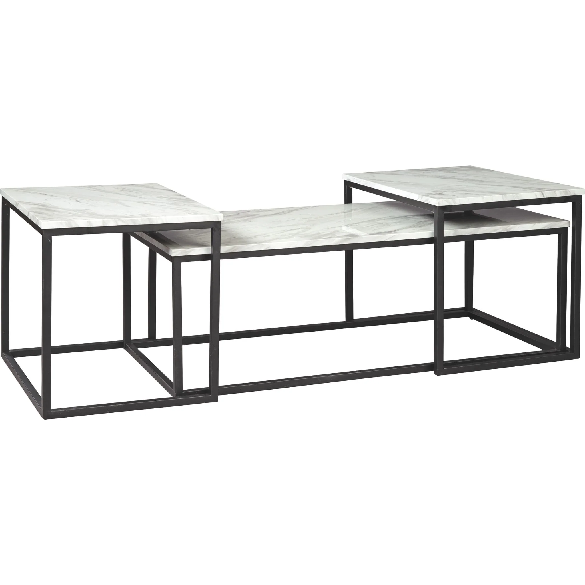 Donnesta 3 Pack Tables - White - Image 3
