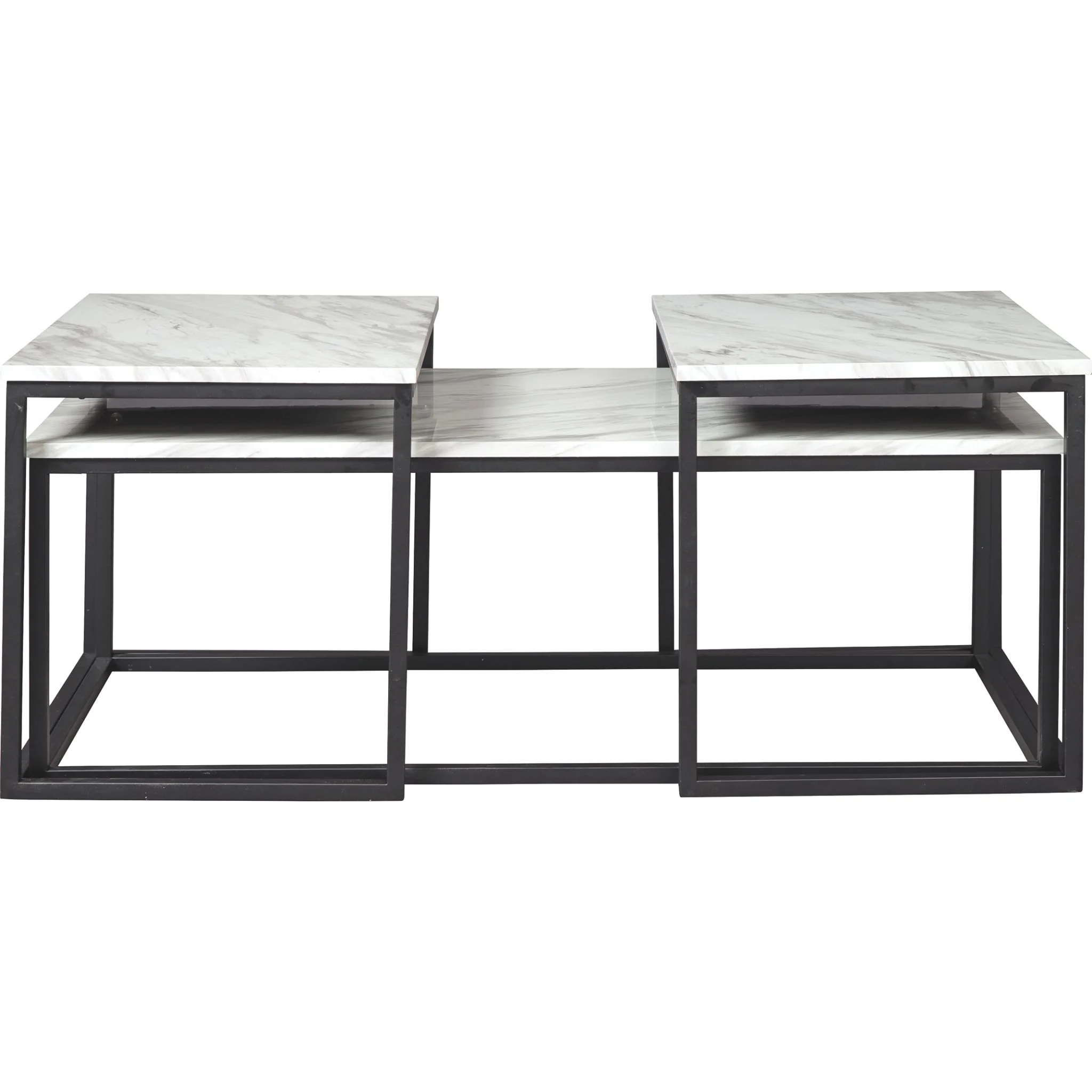 Donnesta 3 Pack Tables - White - Image 4
