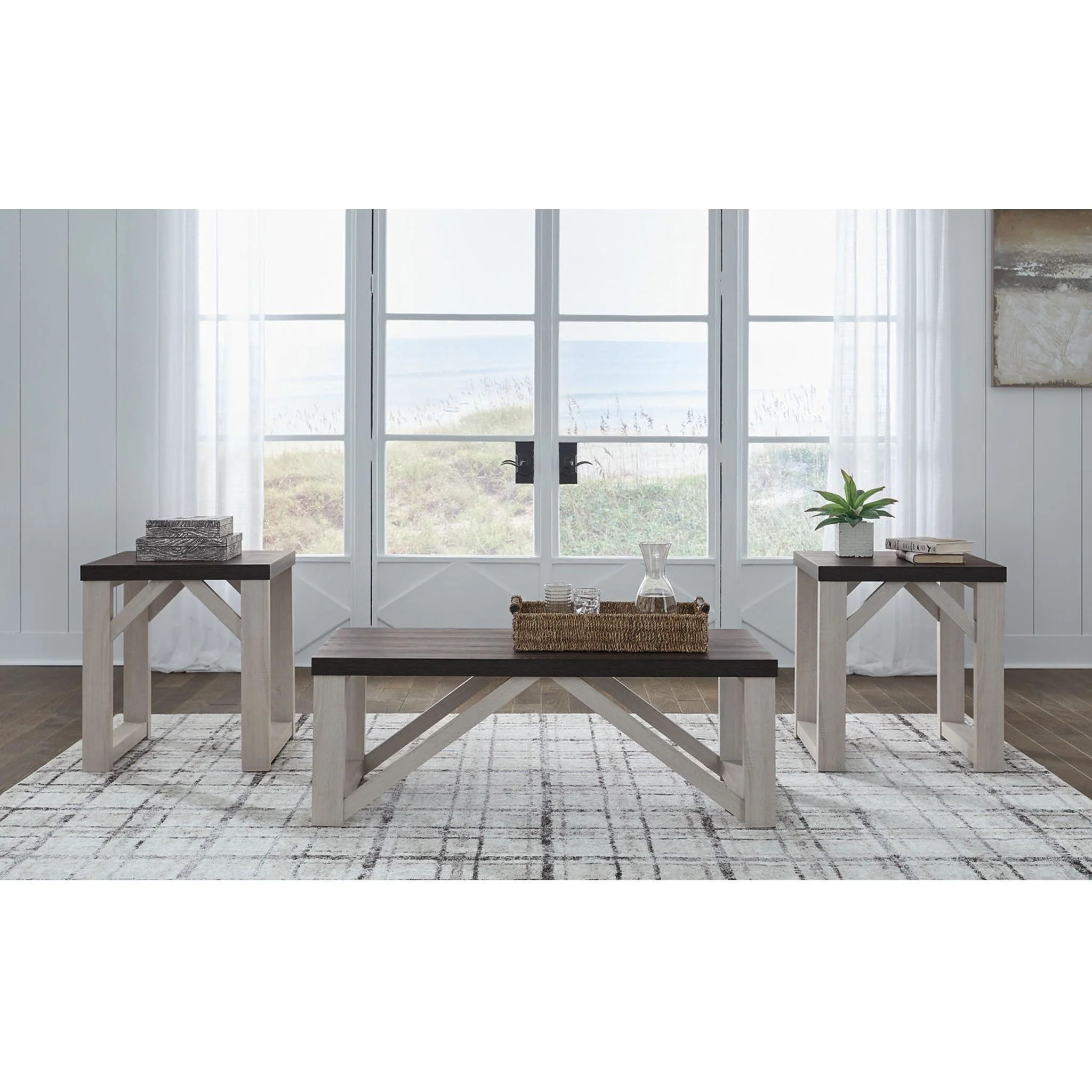 Dorrinson 3 Pack Tables - Antique White - Image 6