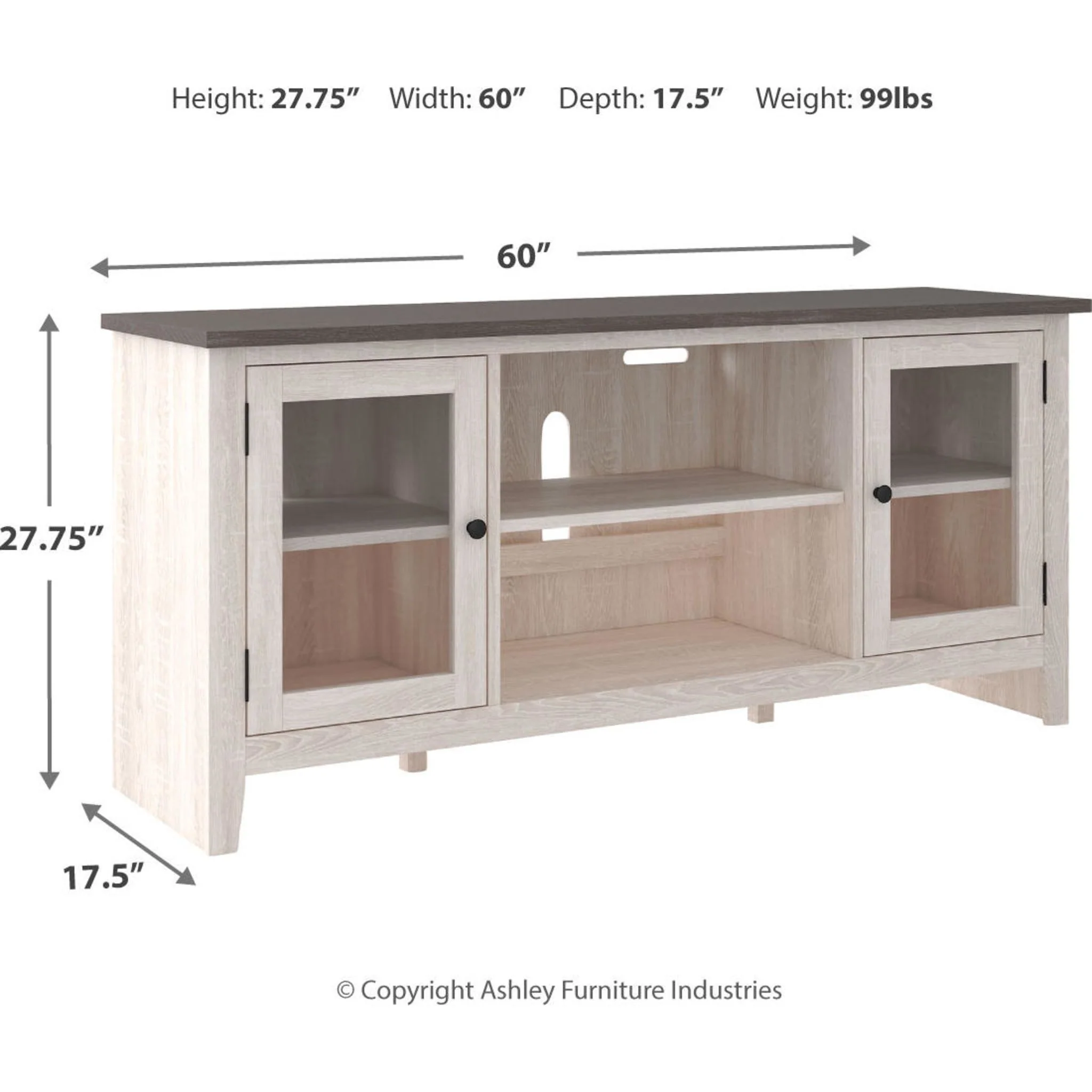 Dorrinson TV Stand - Two-tone - Image 27