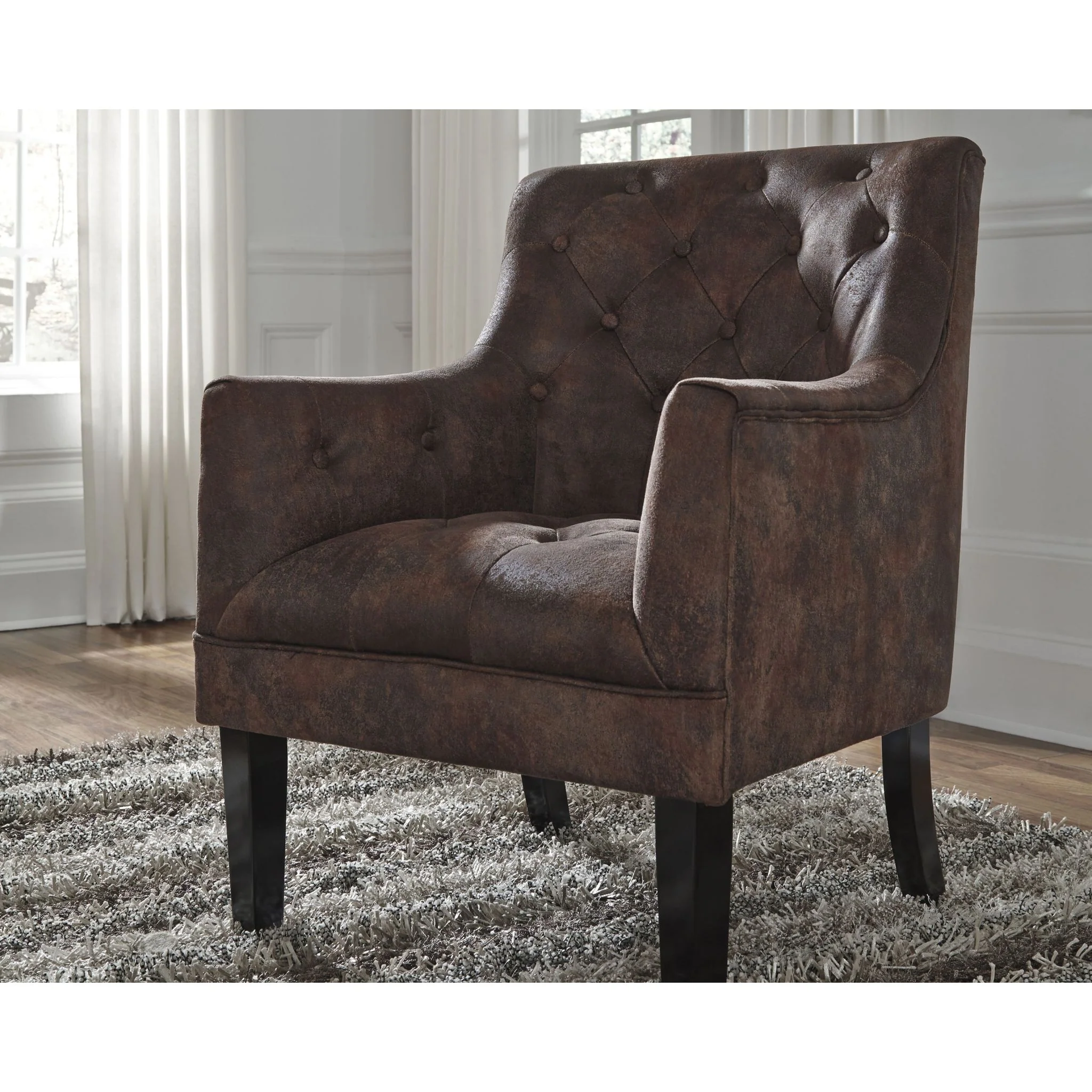 Drakelle Accent Chair - Mahogany - Image 2