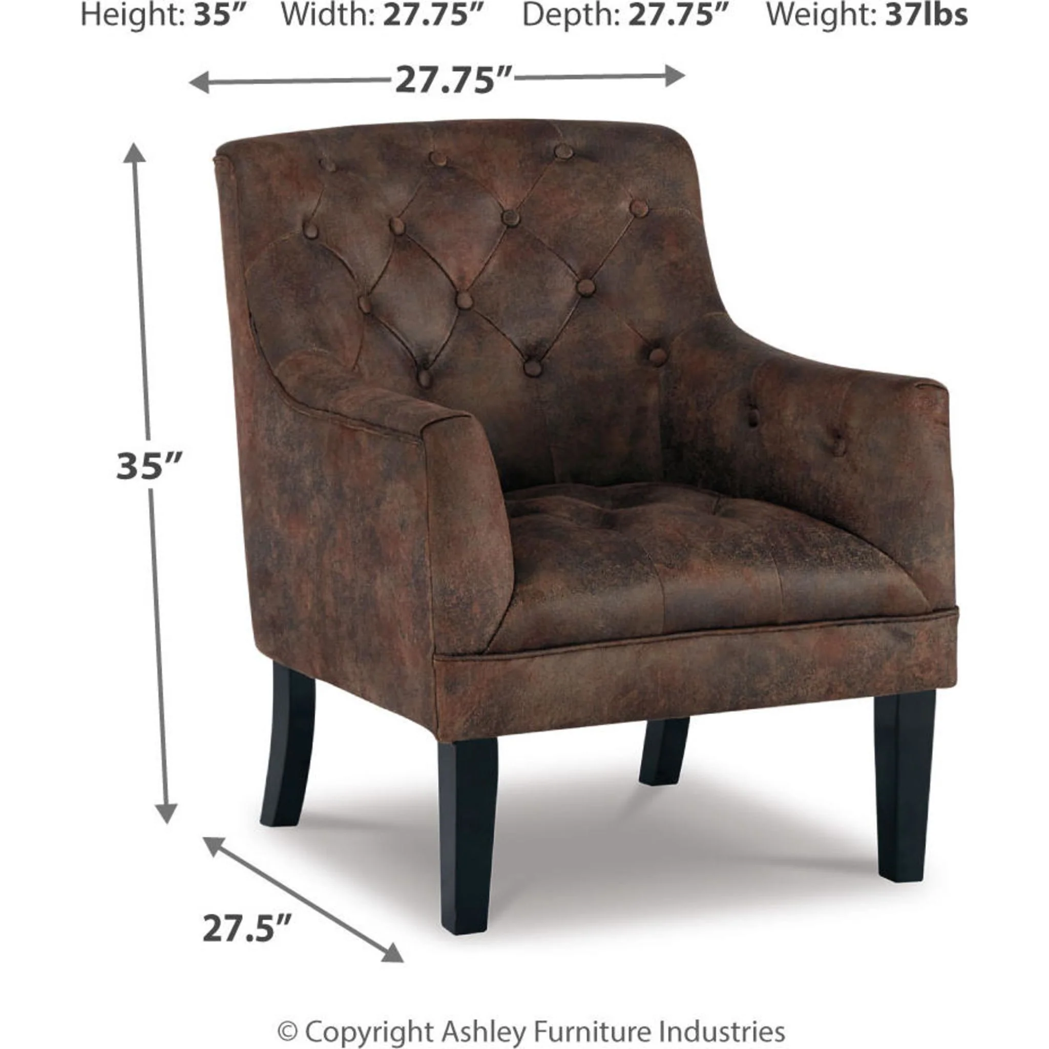 Drakelle Accent Chair - Mahogany - Image 5