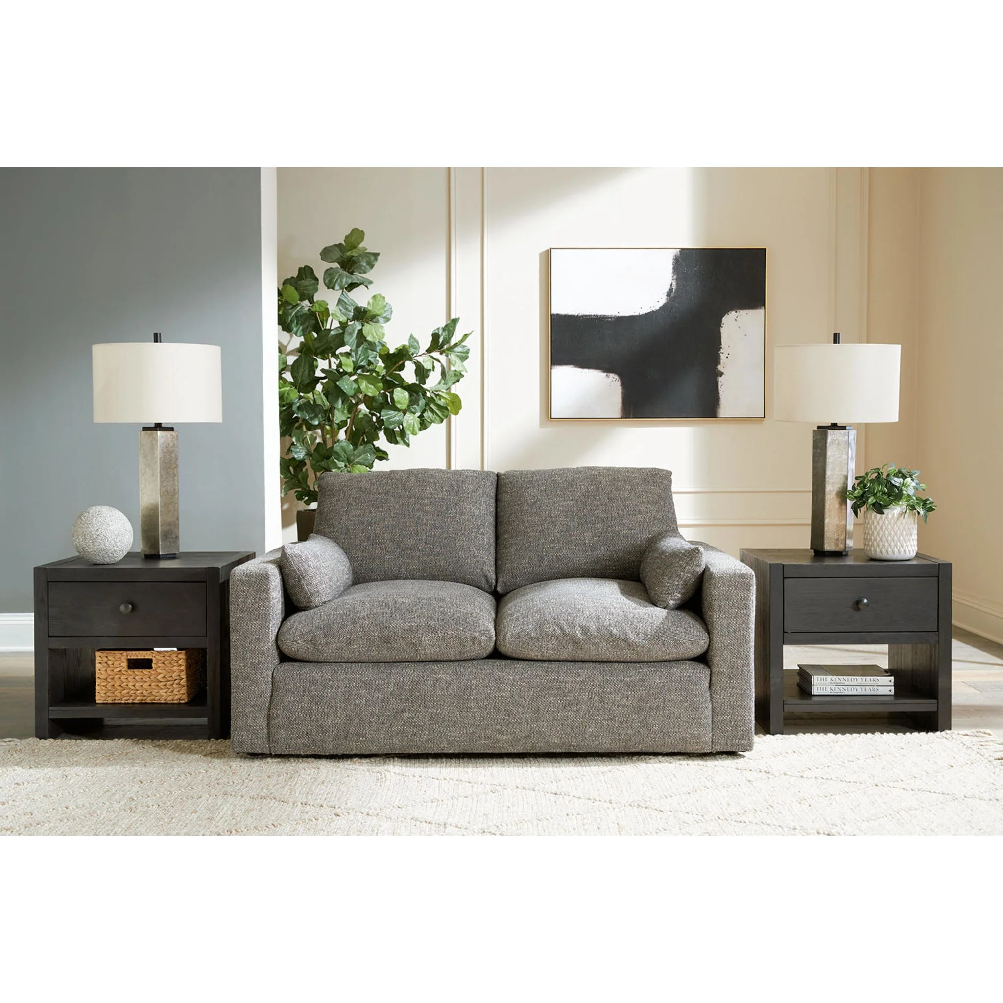 Dramatic Loveseat - Granite - Image 2