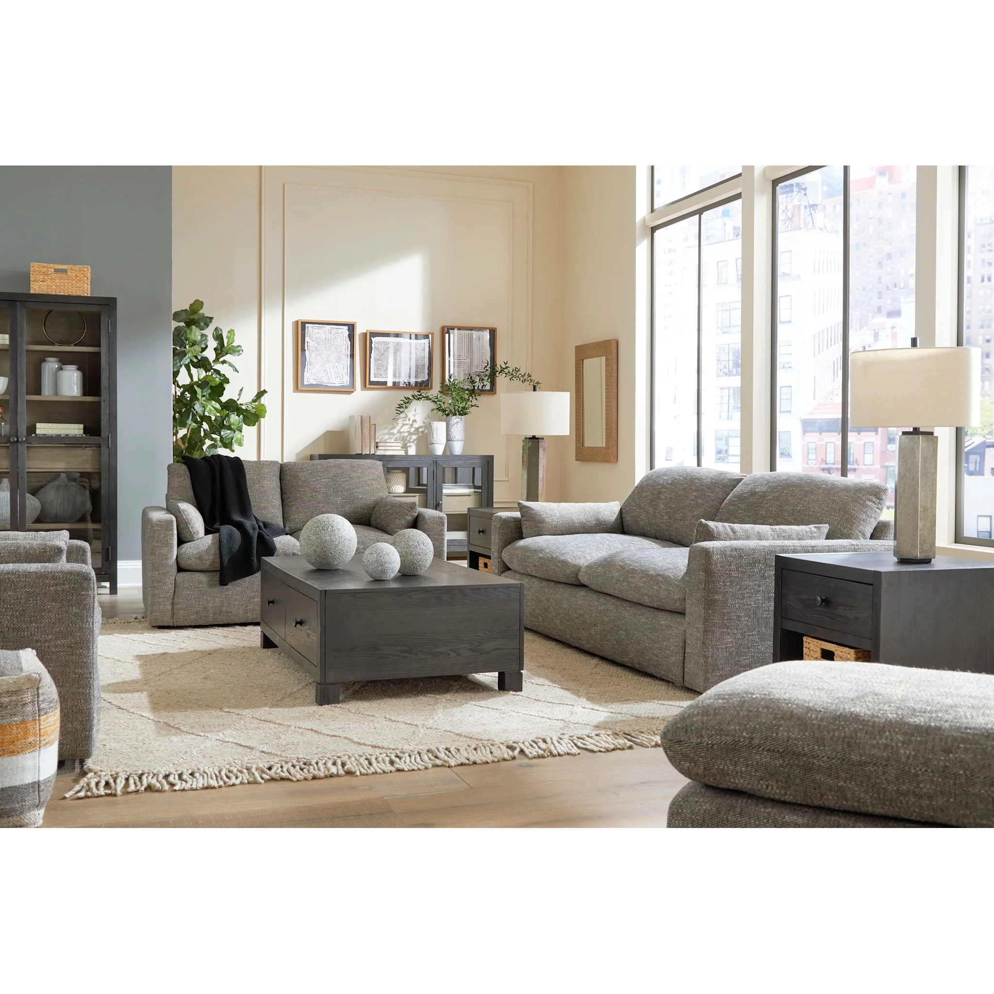 Dramatic Loveseat - Granite - Image 4